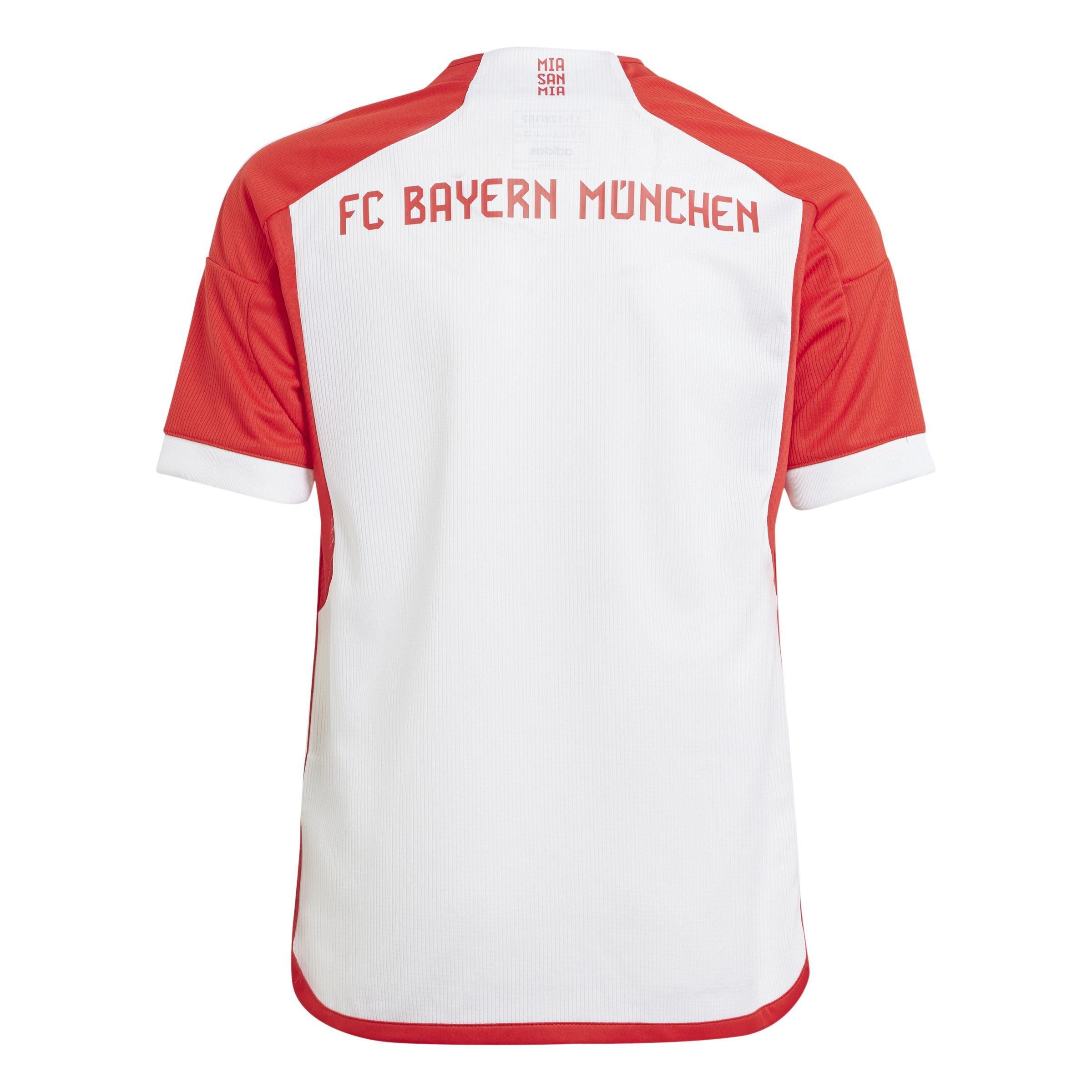 Unisex Kids Fc Bayern 23/24 Home Jersey, White, A901_ONE, large image number 2