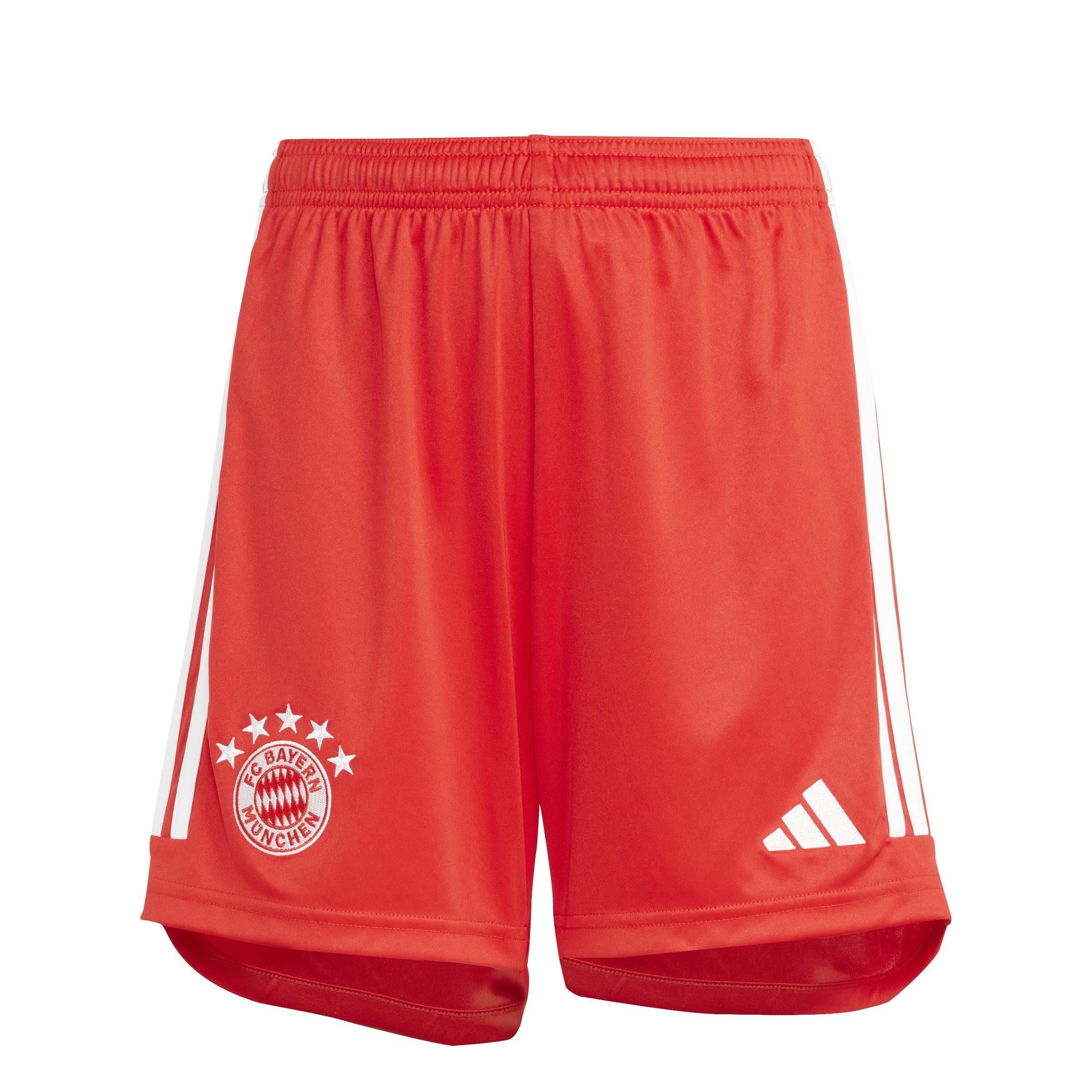 Kids Fc Bayern 23/24 Home Shorts, Red, A901_ONE, large image number 0