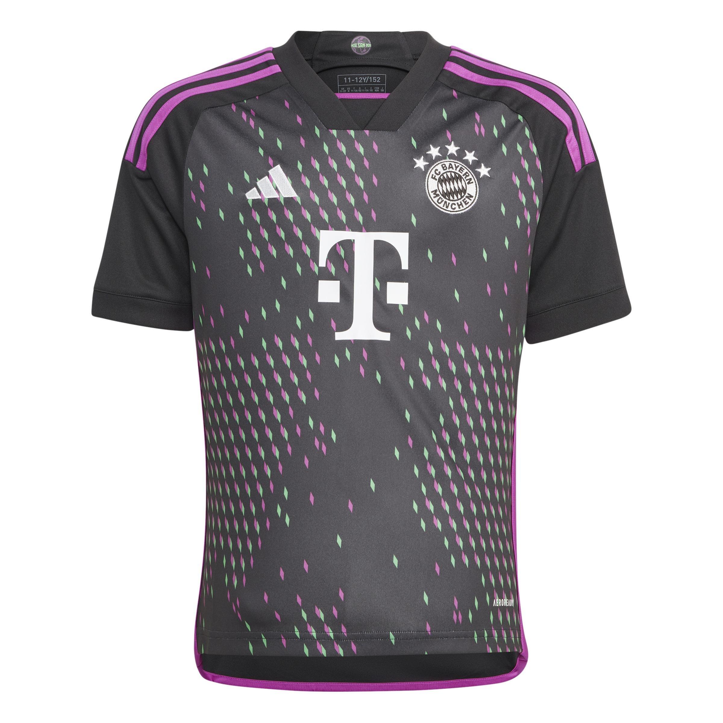 Unisex Kids Fc Bayern 23/24 Away Jersey, Black, A901_ONE, large image number 1