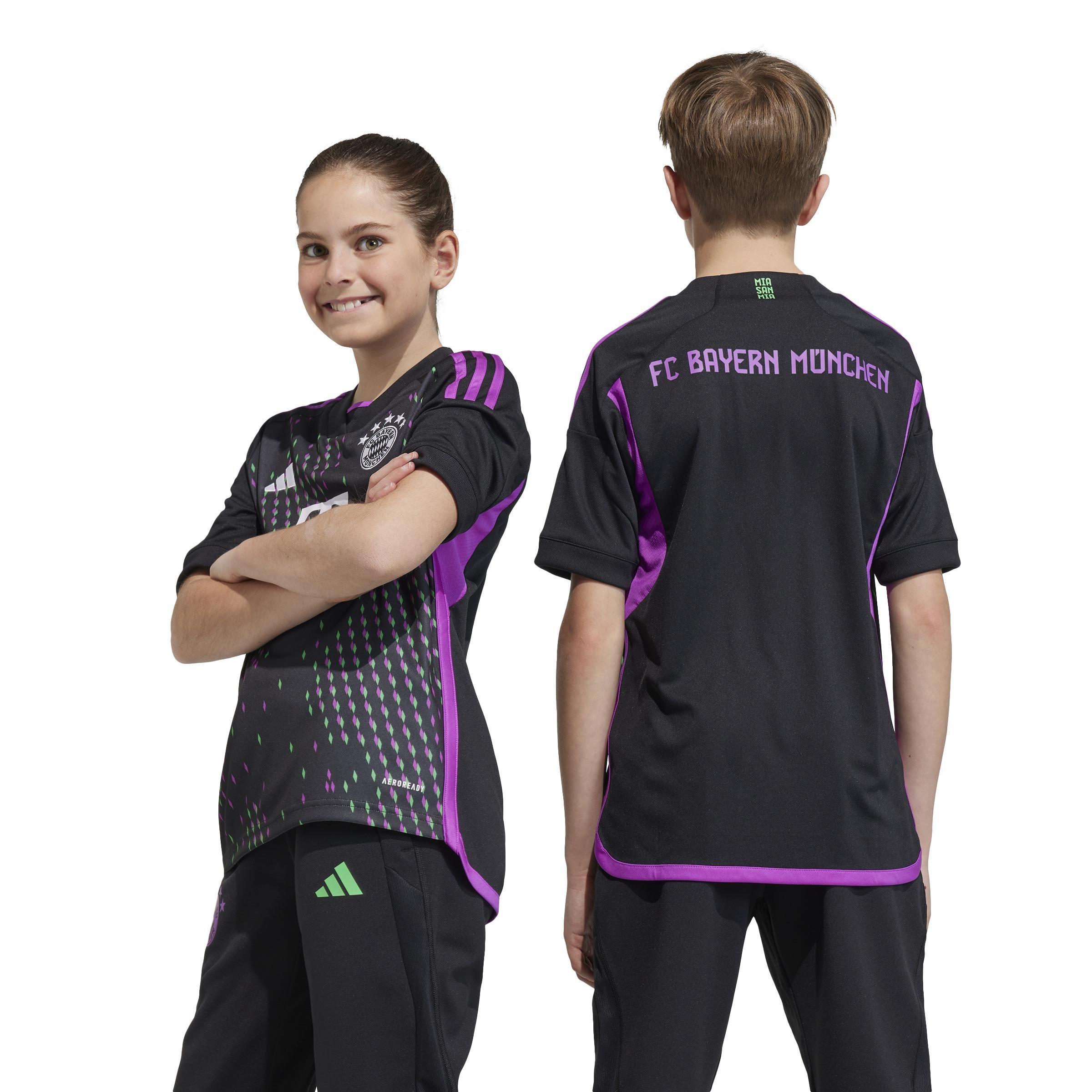 Unisex Kids Fc Bayern 23/24 Away Jersey, Black, A901_ONE, large image number 3