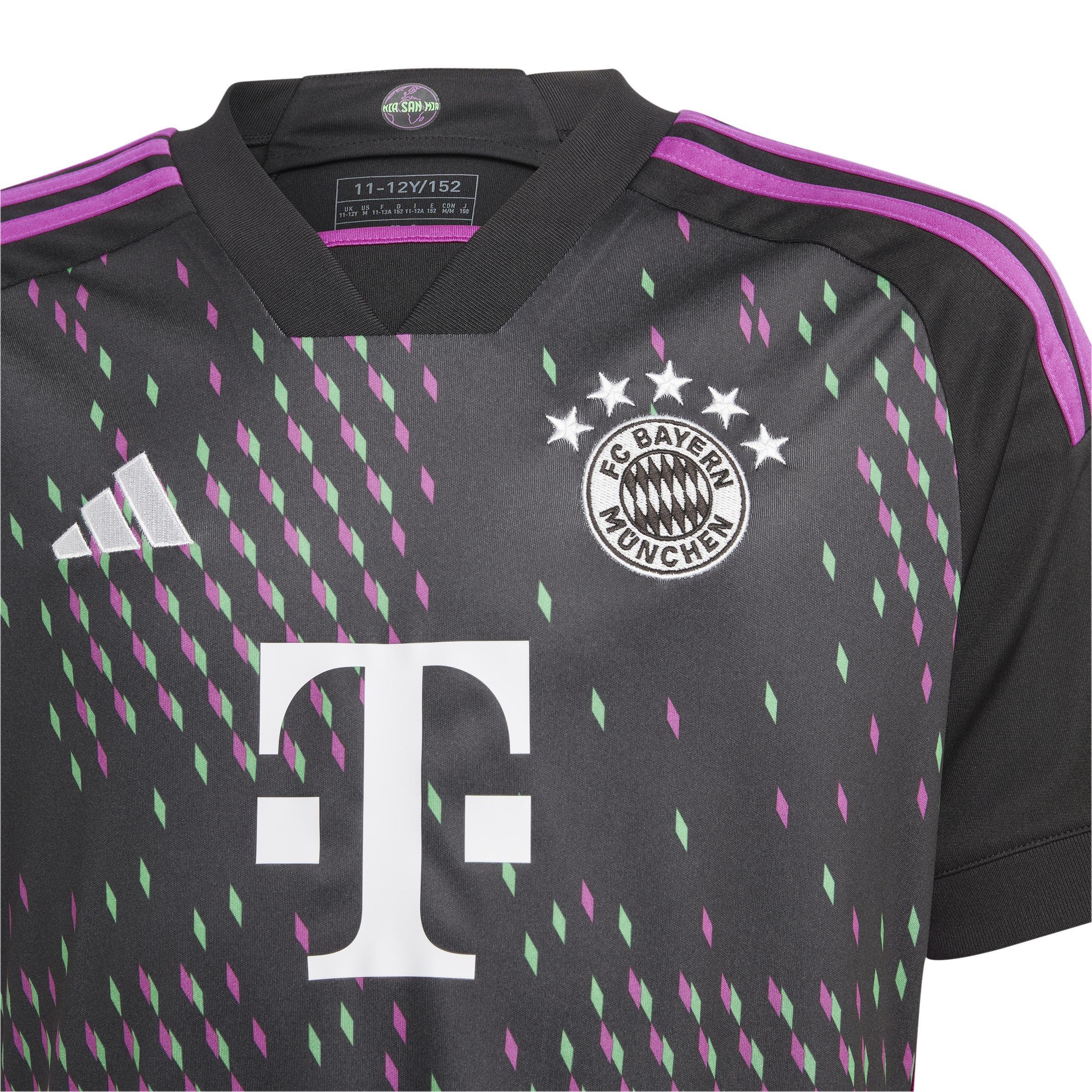 Unisex Kids Fc Bayern 23/24 Away Jersey, Black, A901_ONE, large image number 5