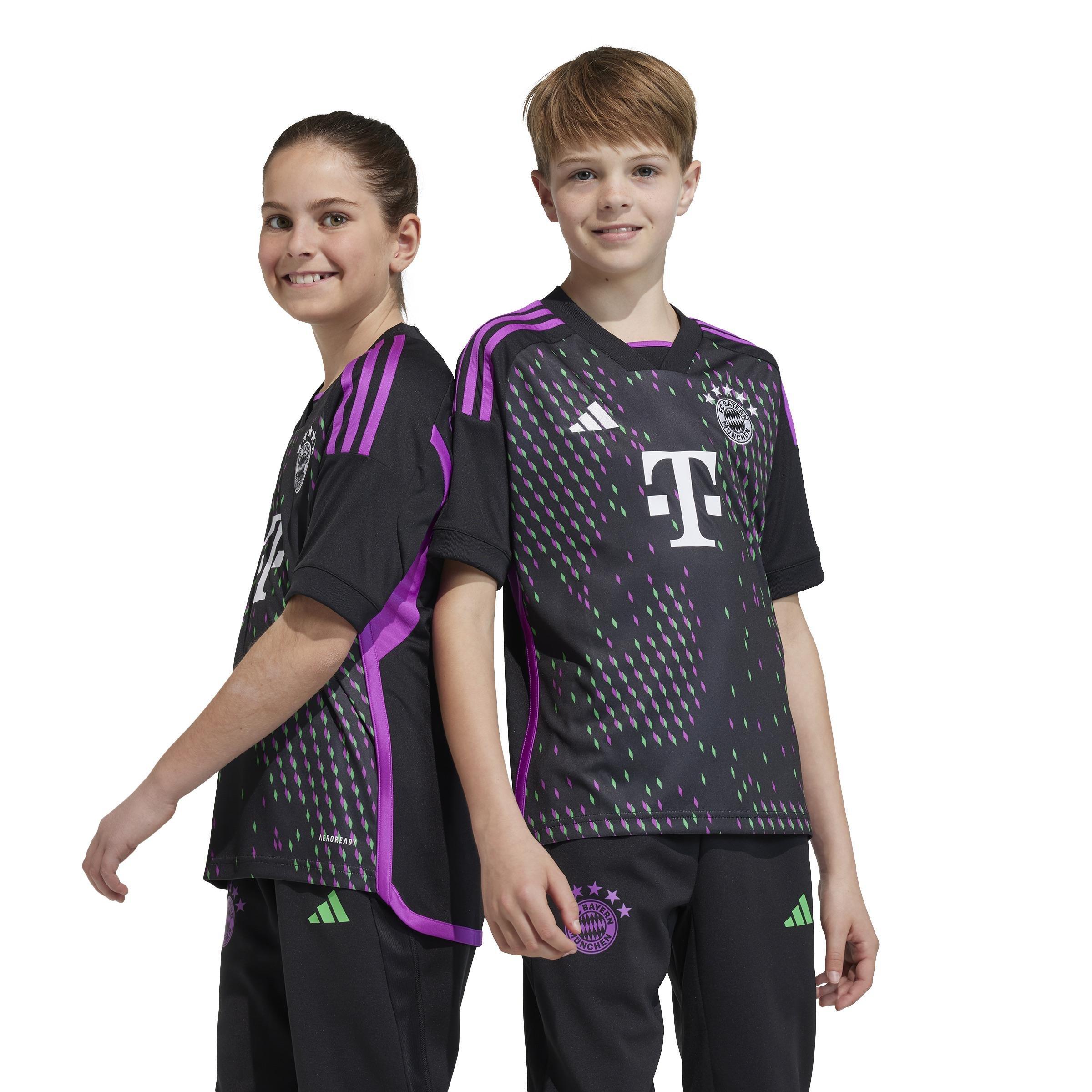 Unisex Kids Fc Bayern 23/24 Away Jersey, Black, A901_ONE, large image number 7