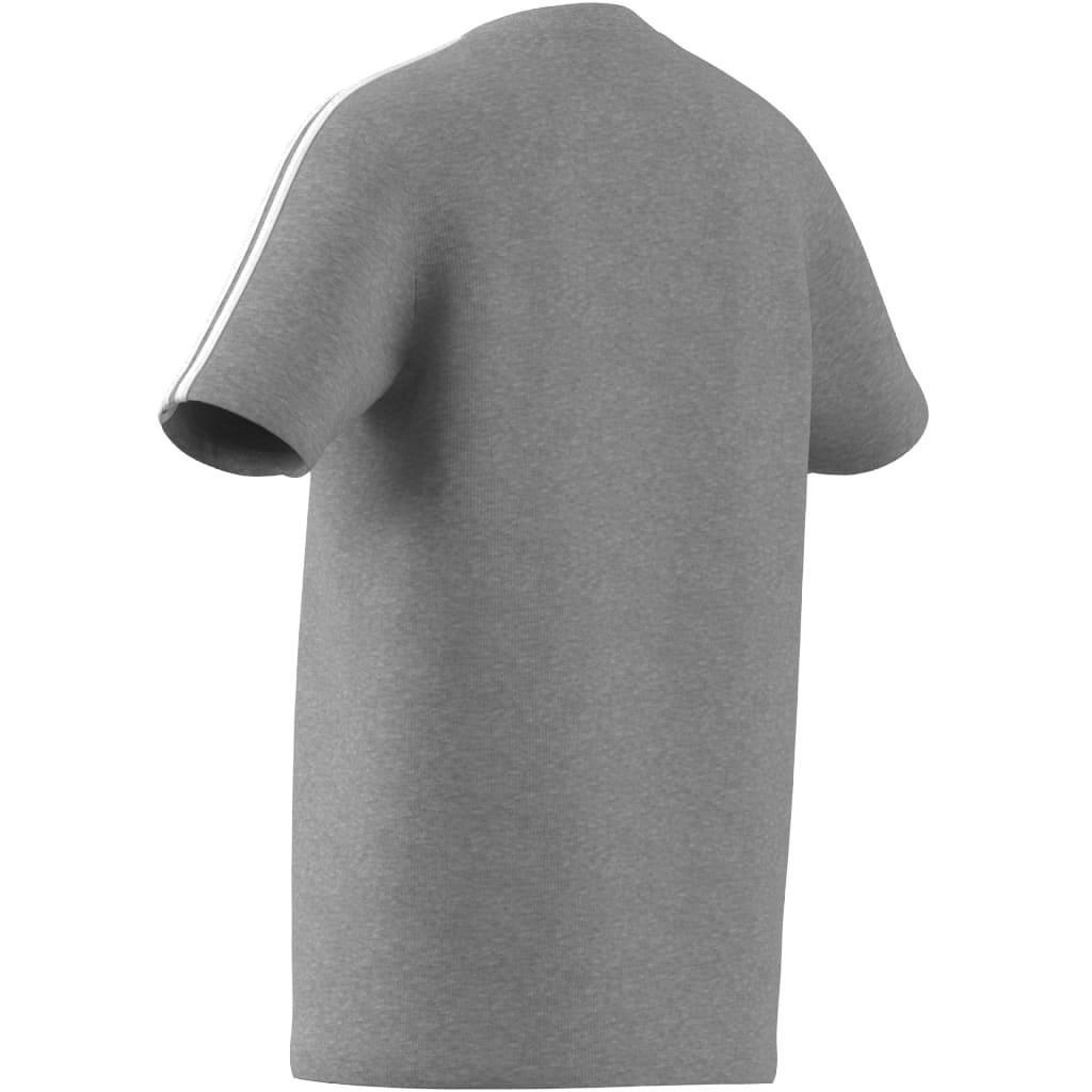 Kids Unisex Essentials 3-Stripes Cotton T-Shirt, Grey, , large image number 6