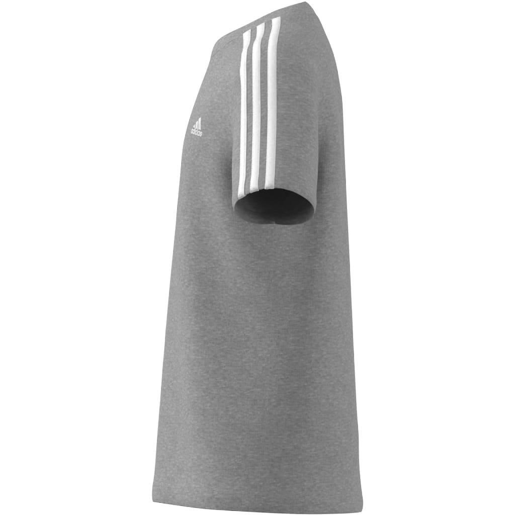 Kids Unisex Essentials 3-Stripes Cotton T-Shirt, Grey, , large image number 10