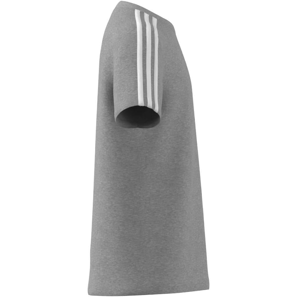 Kids Unisex Essentials 3-Stripes Cotton T-Shirt, Grey, , large image number 11