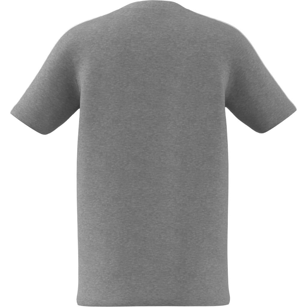 Kids Unisex Essentials 3-Stripes Cotton T-Shirt, Grey, , large image number 12