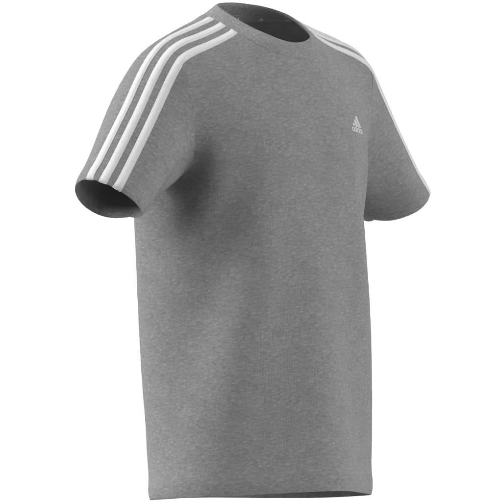 Kids Unisex Essentials 3-Stripes Cotton T-Shirt, Grey, , large image number 13