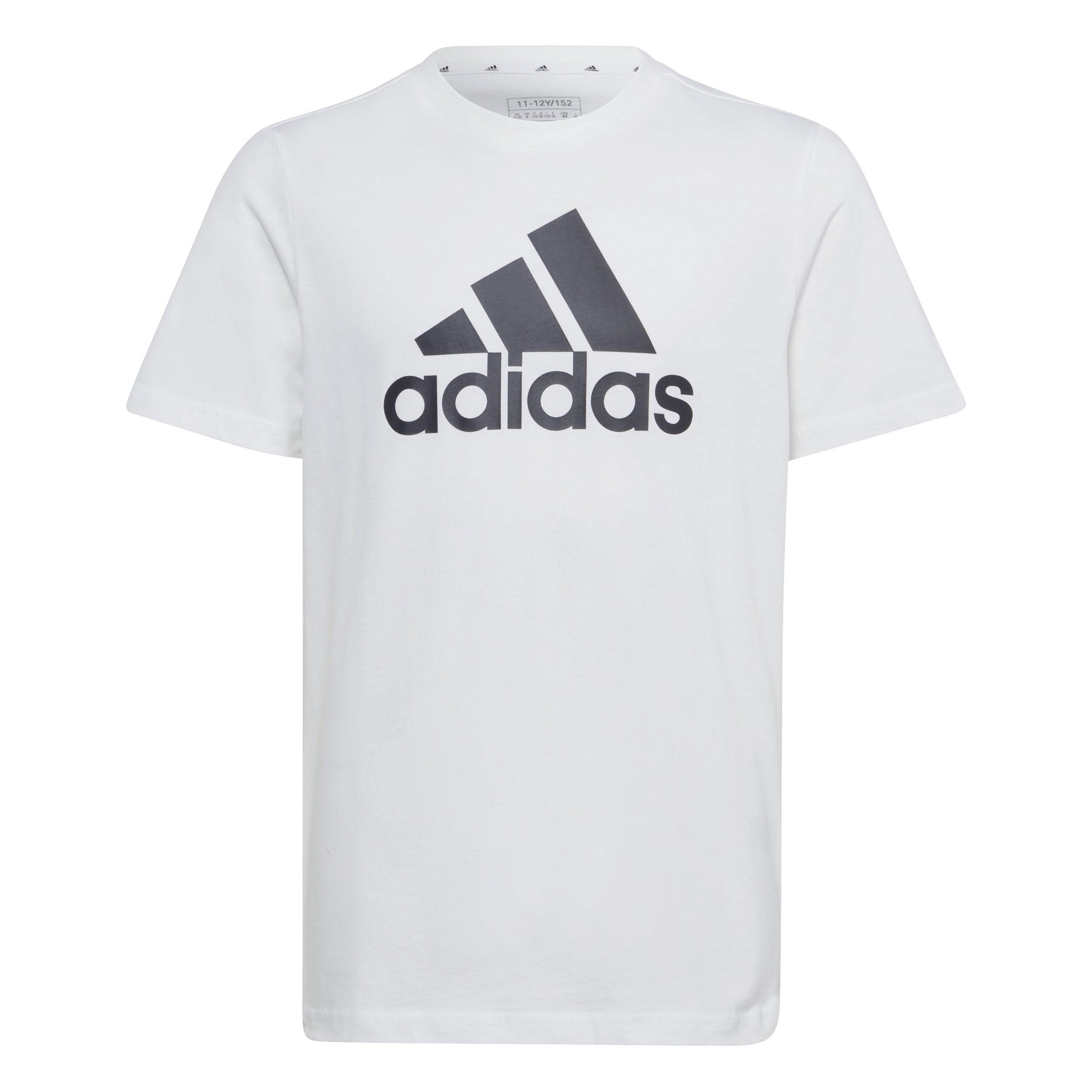 Kids Unisex Essentials Big Logo Cotton T-Shirt, White, A901_ONE, large image number 1