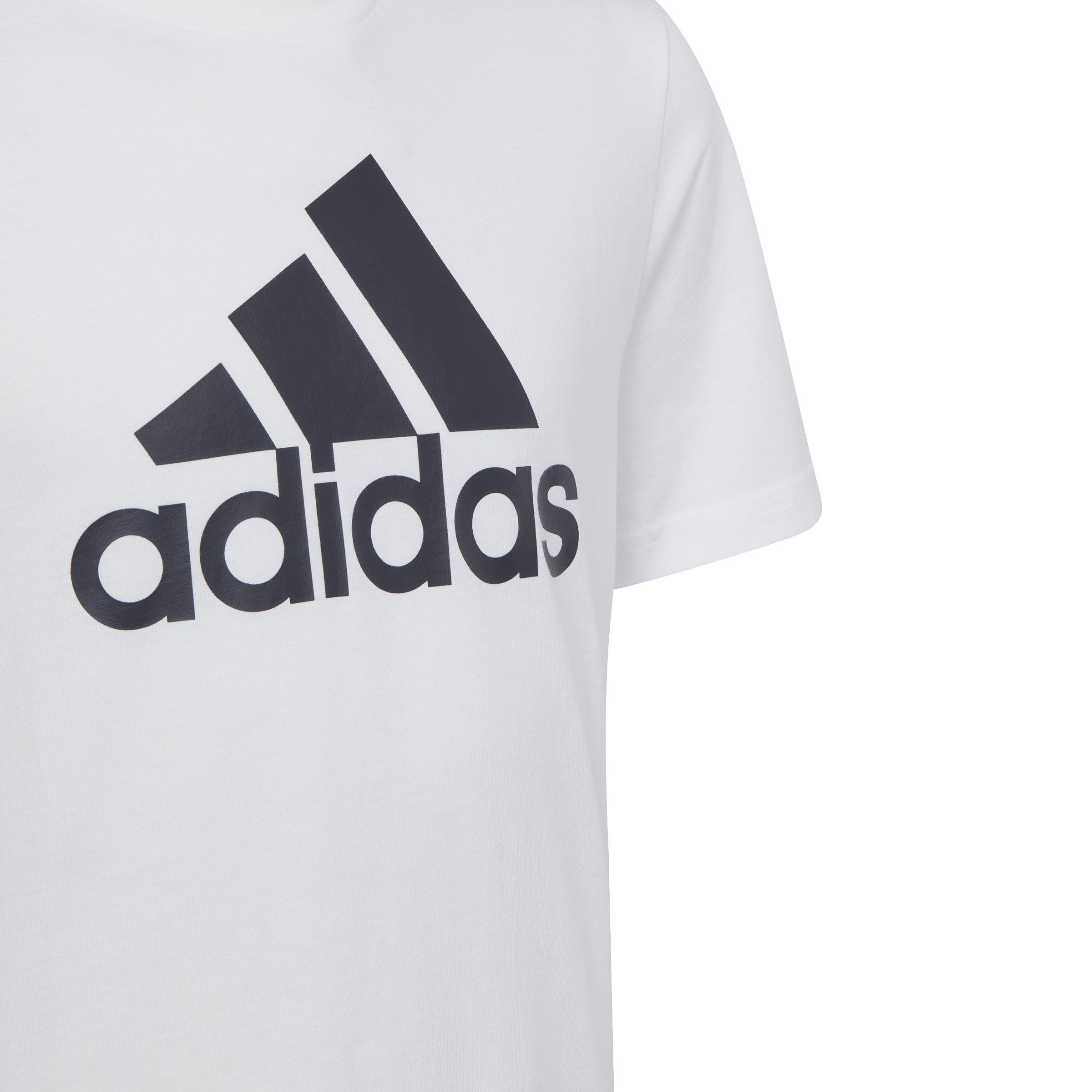 Kids Unisex Essentials Big Logo Cotton T-Shirt, White, A901_ONE, large image number 5