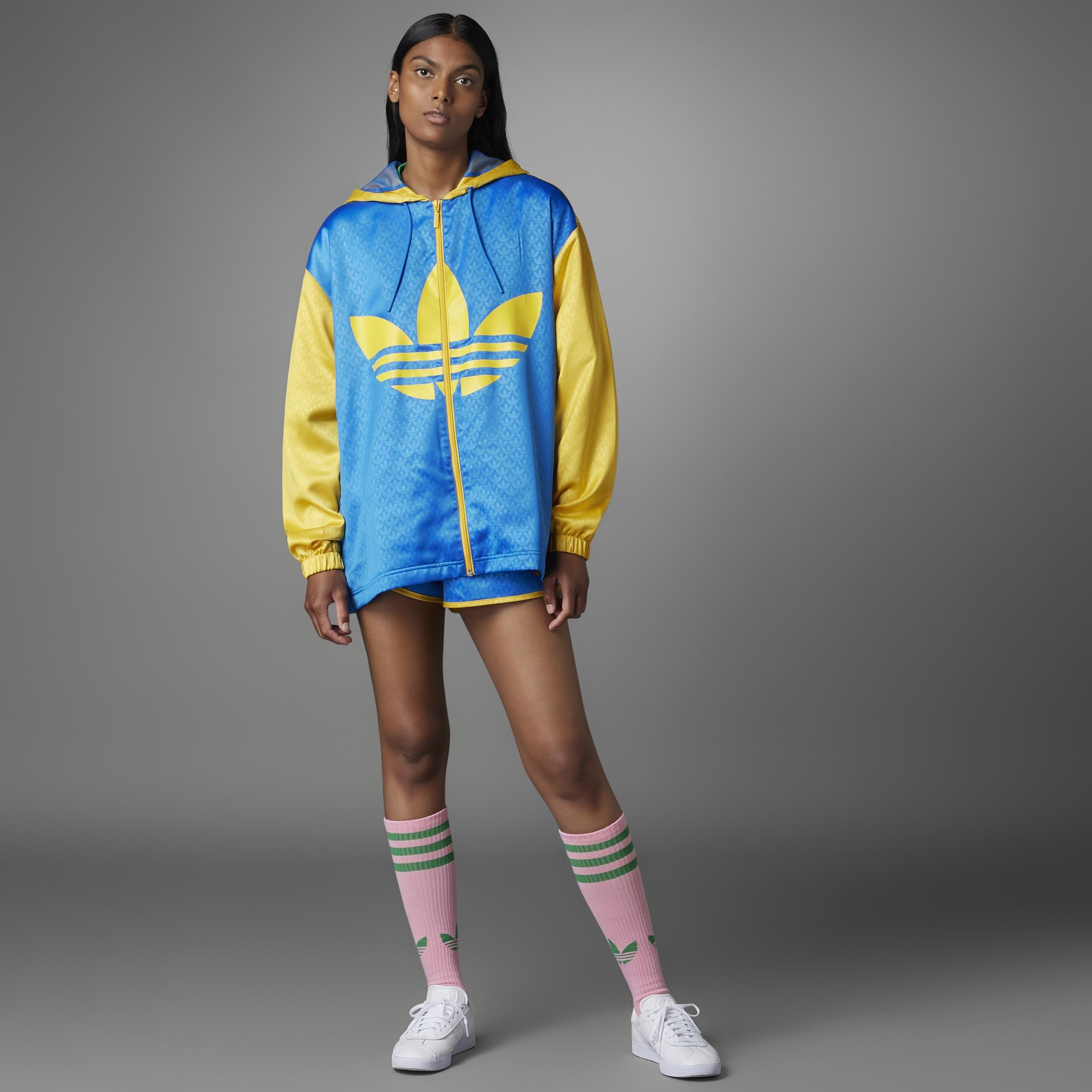 Adicolor 70S Colorblock Windbreaker, Blue, A901_ONE, large image number 3