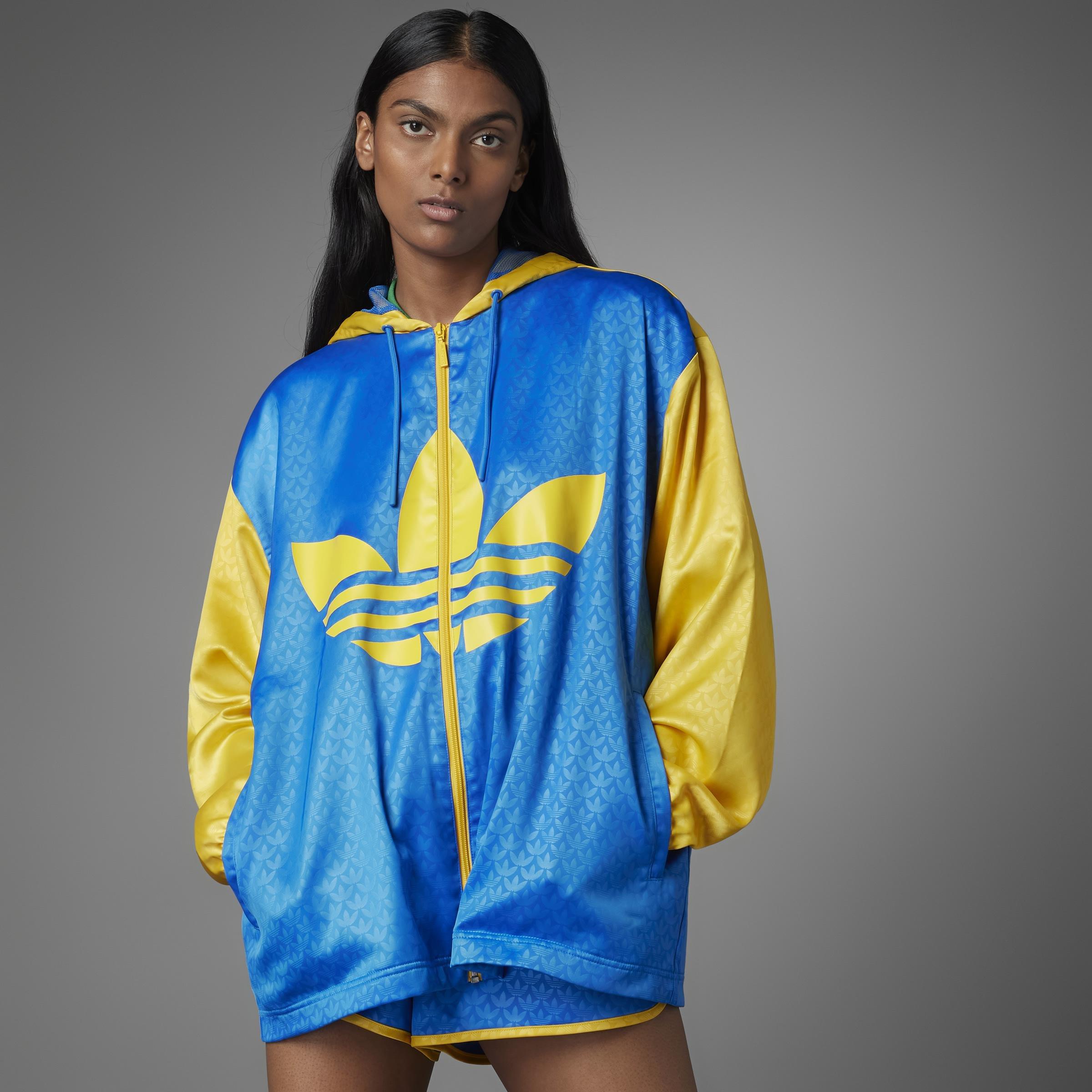 Adicolor 70S Colorblock Windbreaker, Blue, A901_ONE, large image number 6