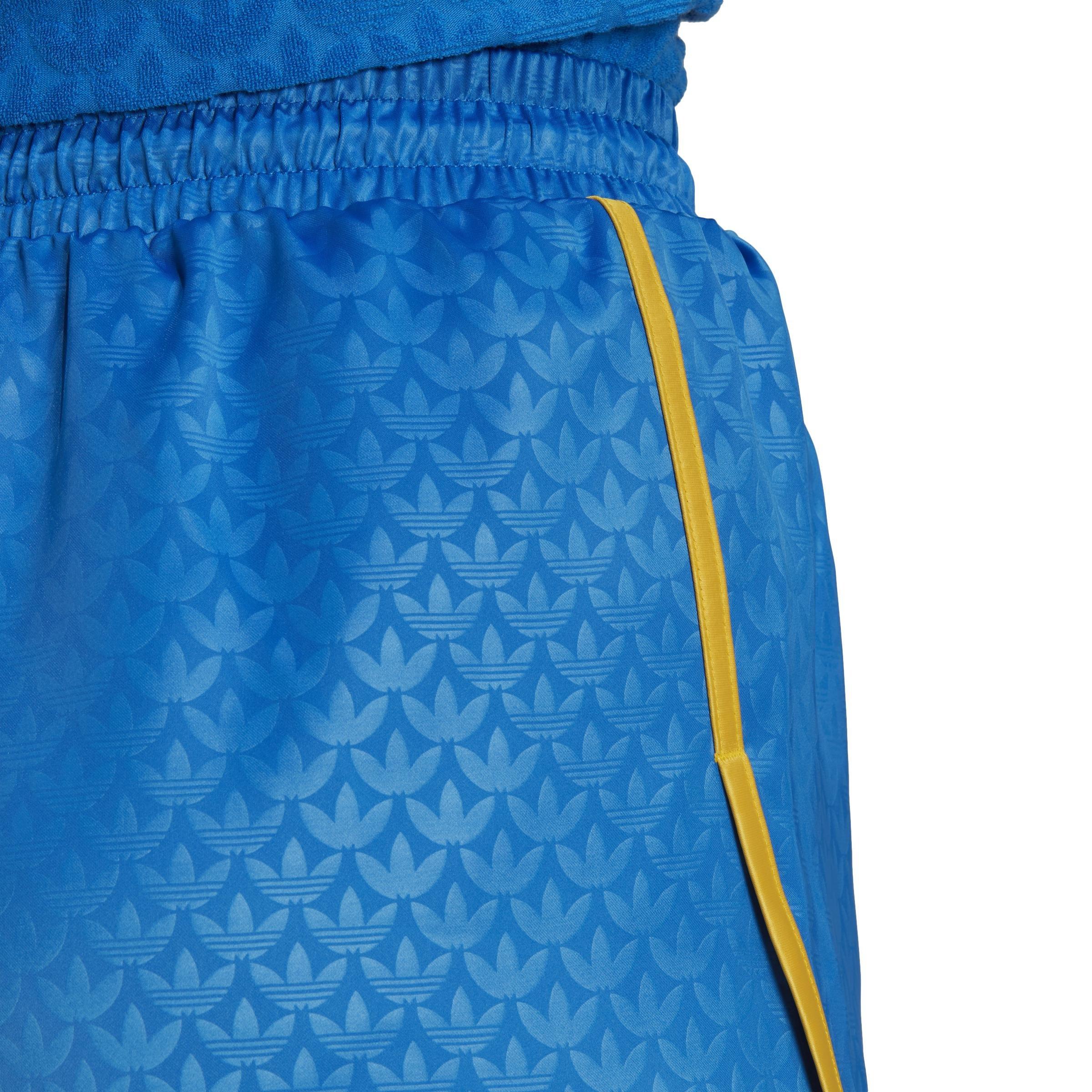 Adicolor 70S Monogram Shorts, Blue, A901_ONE, large image number 4
