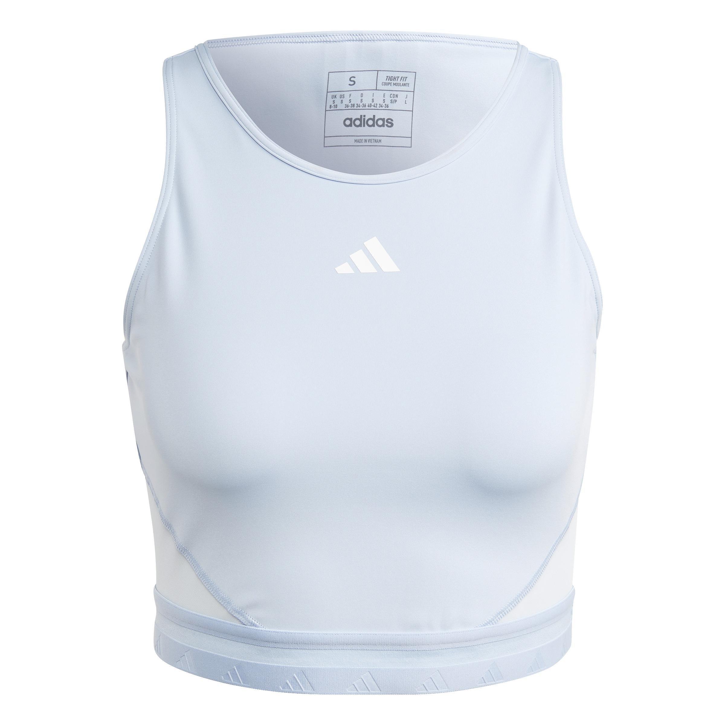 AEROREADY Hyperglam Crop Tank Top, Blue, A901_ONE, large image number 0