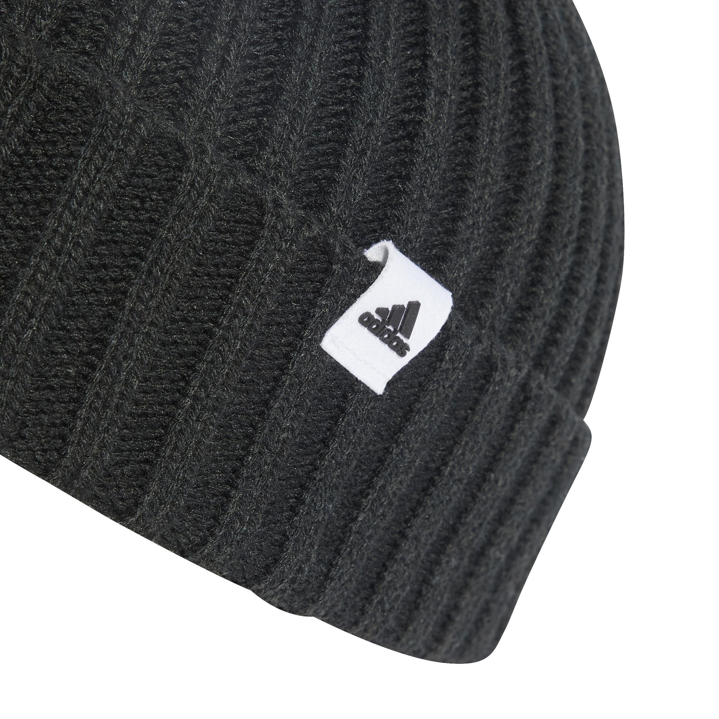Unisex Fisherman Beanie, Black, A901_ONE, large image number 3
