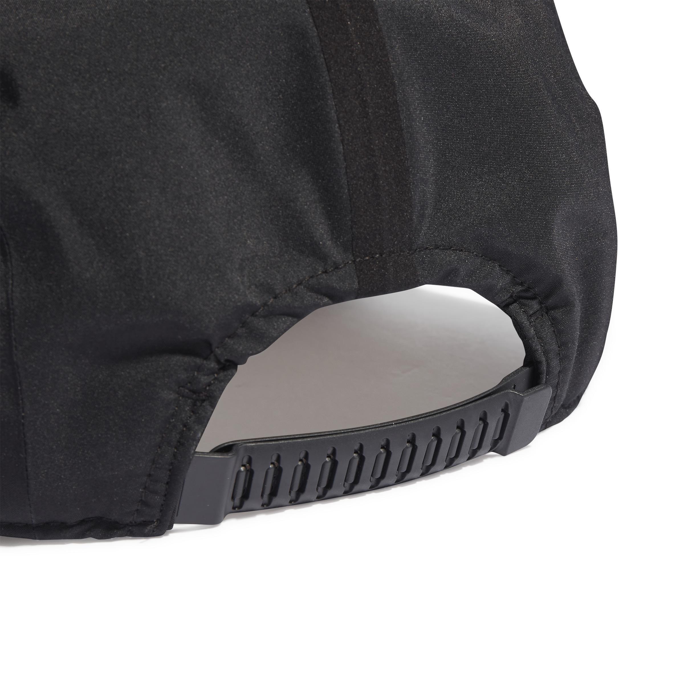 Unisex RAIN.RDY Tech 3-Panel Cap, Black, A901_ONE, medium