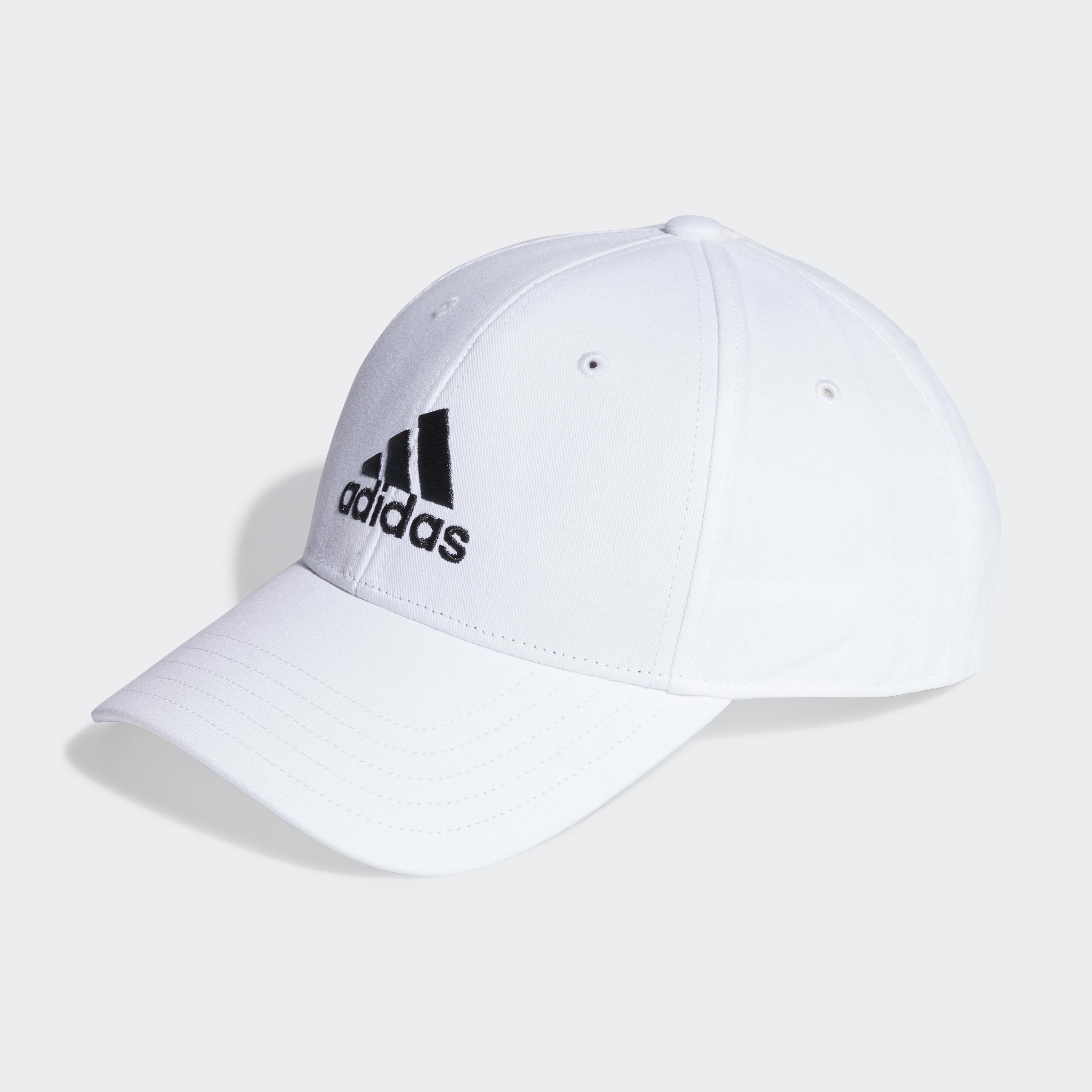 Unisex Cotton Twill Baseball Cap, White