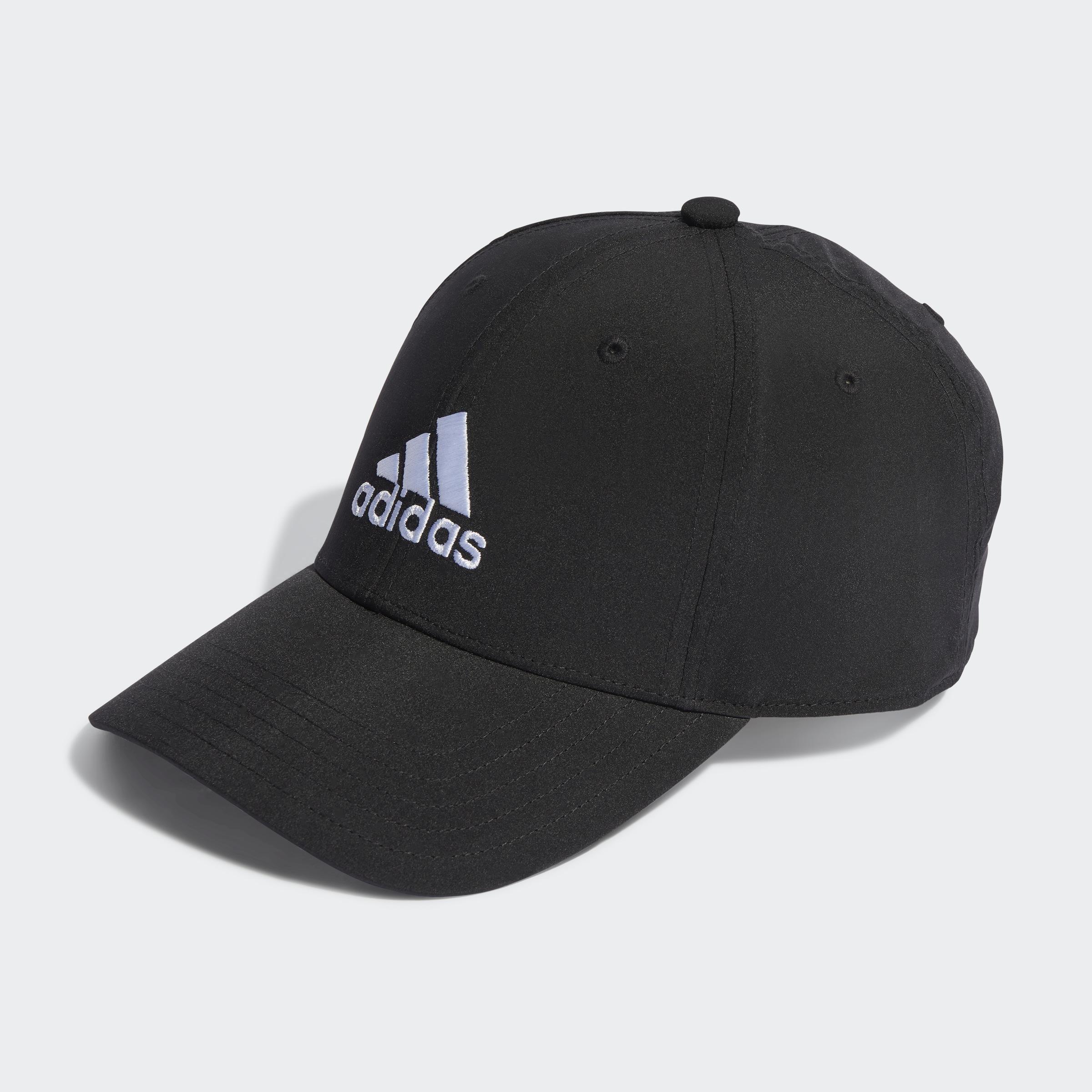 Unisex Embroidered Logo Lightweight Baseball Cap, Black, A901_ONE, large image number 1