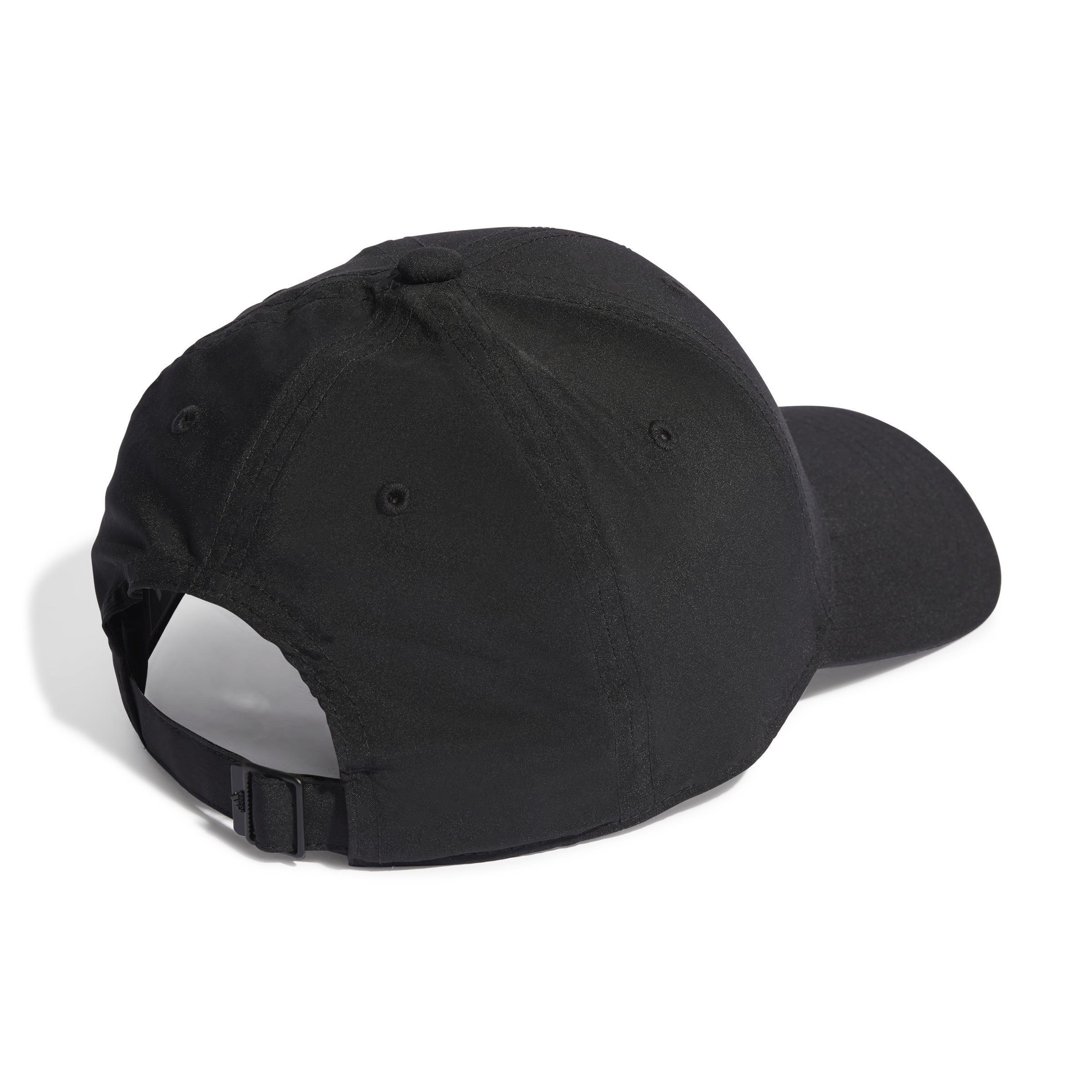 Unisex Embroidered Logo Lightweight Baseball Cap, Black, A901_ONE, large image number 2