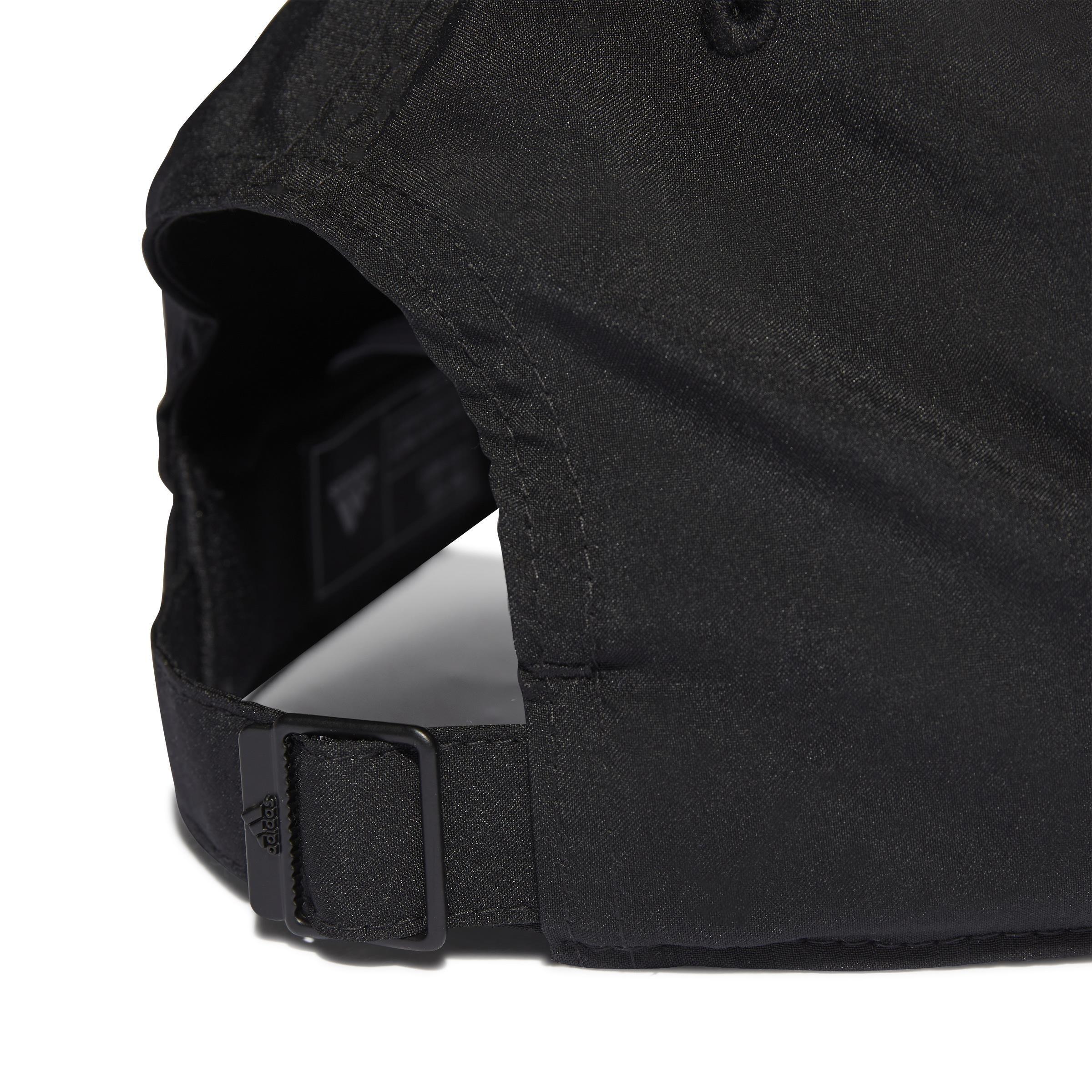 Unisex Embroidered Logo Lightweight Baseball Cap, Black, A901_ONE, large image number 5