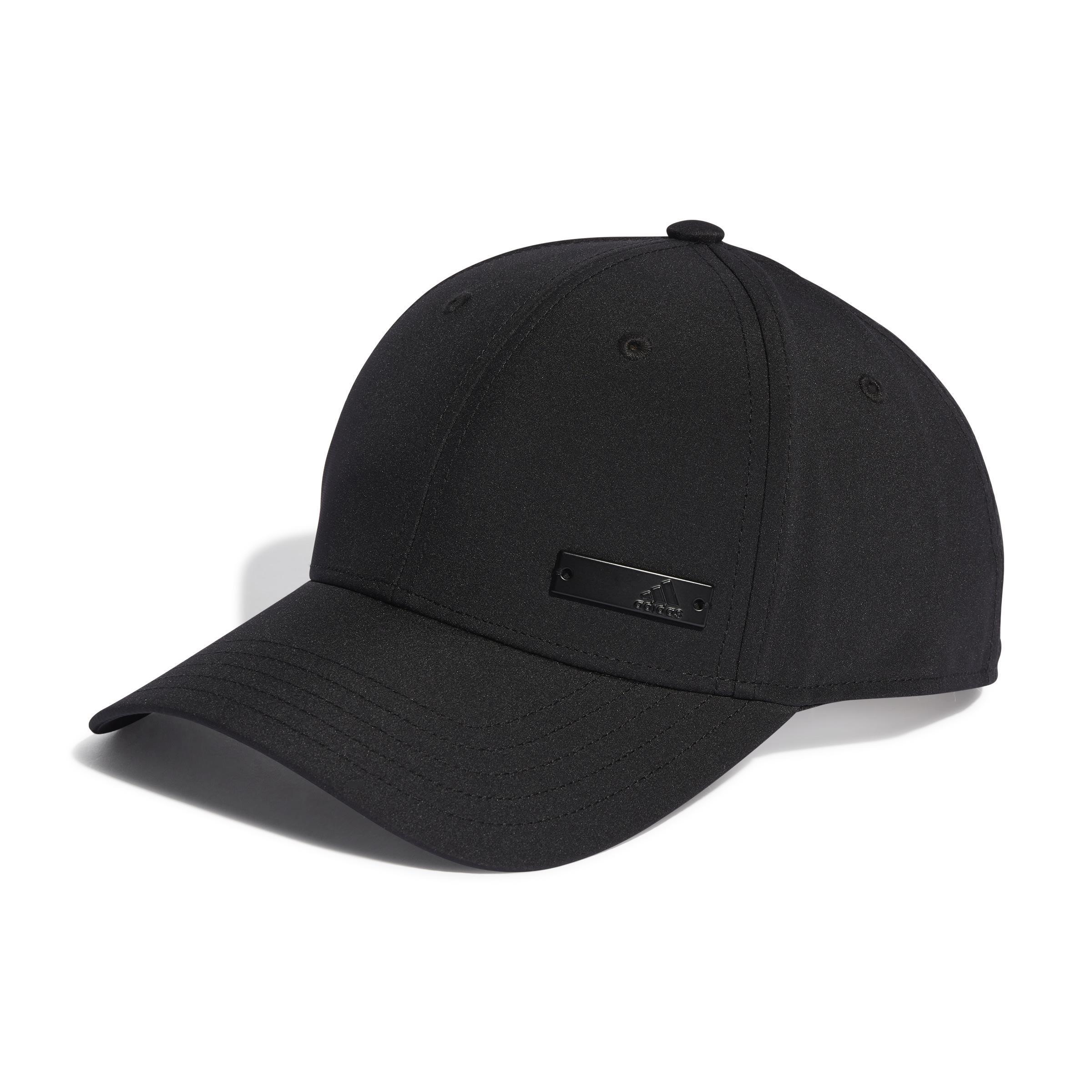 Unisex Metal Badge Lightweight Baseball Cap, Black, A901_ONE, large image number 0