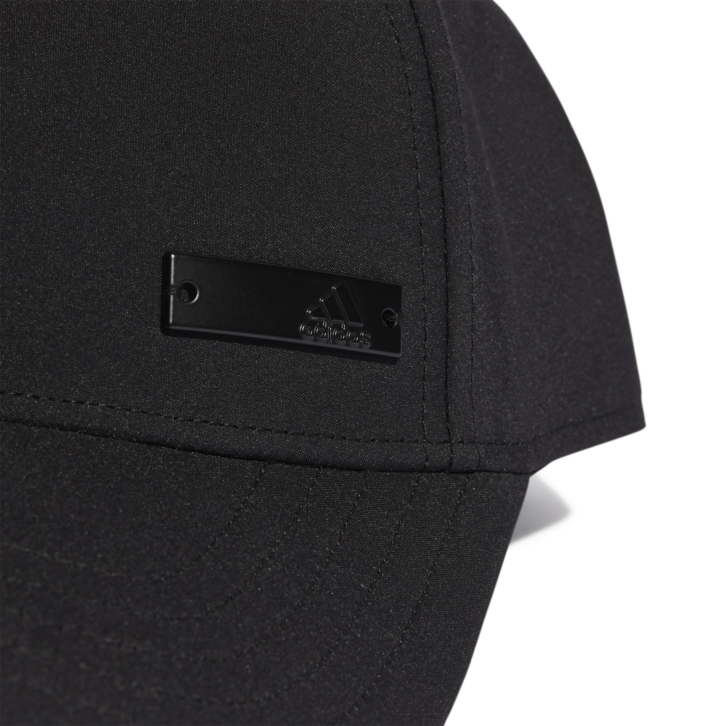 Unisex Metal Badge Lightweight Baseball Cap, Black, A901_ONE, large image number 3