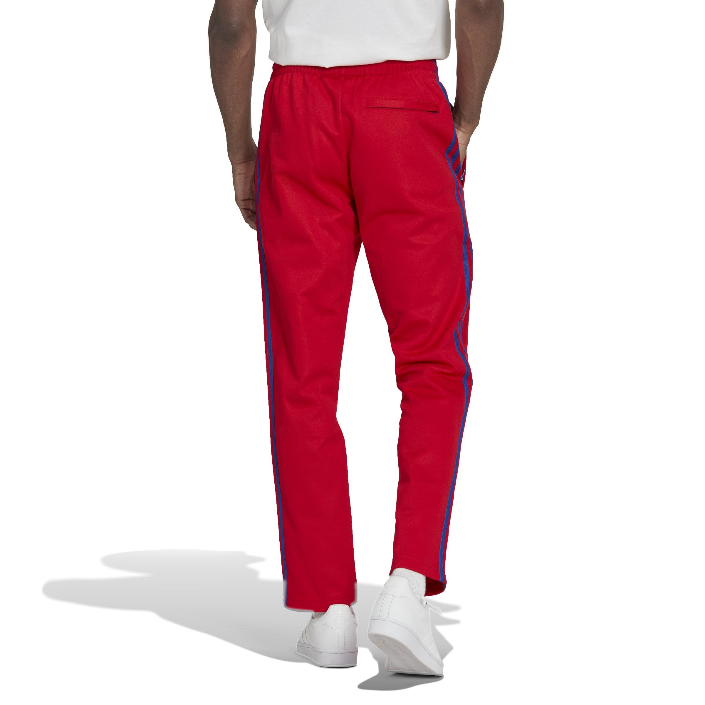 Adicolor 70S Striped Tracksuit Bottoms, Red, A901_ONE, large image number 1