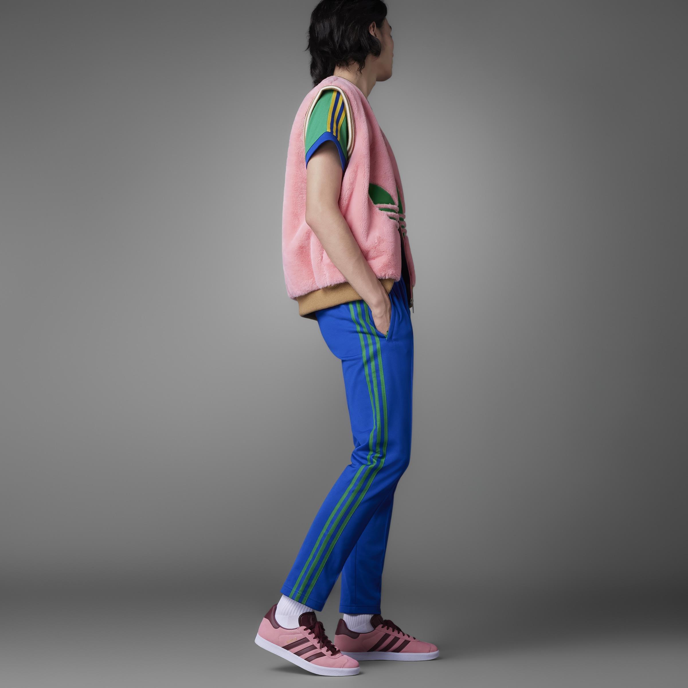 Adicolor 70S Striped Tracksuit Bottoms, Blue, A901_ONE, large image number 8