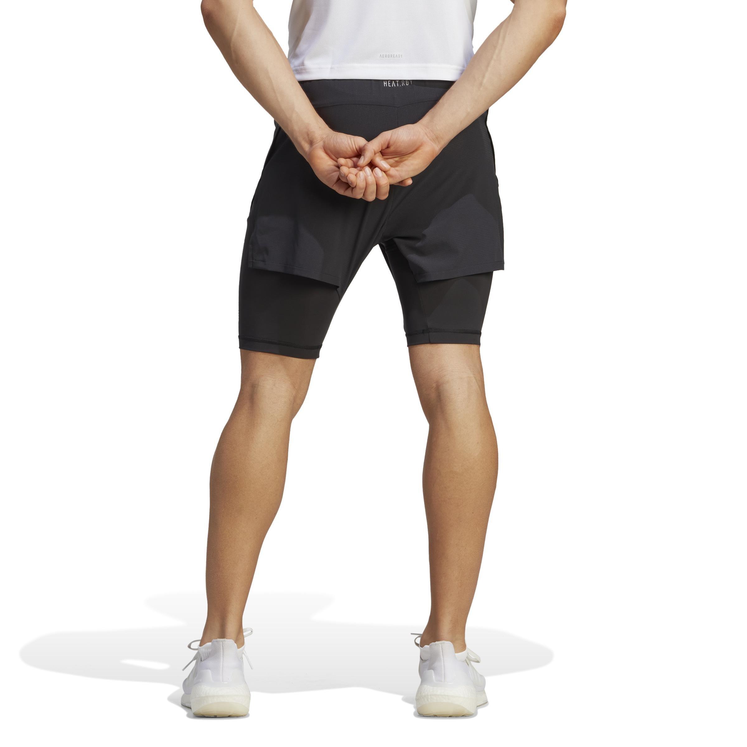 Heat.Rdy Hiit Elevated Training 2-In-1 Shorts, Black, A901_ONE, large image number 2
