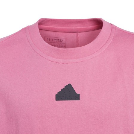 Kids Unisex Z.N.E. T-Shirt Kids, Pink, A901_ONE, large image number 5