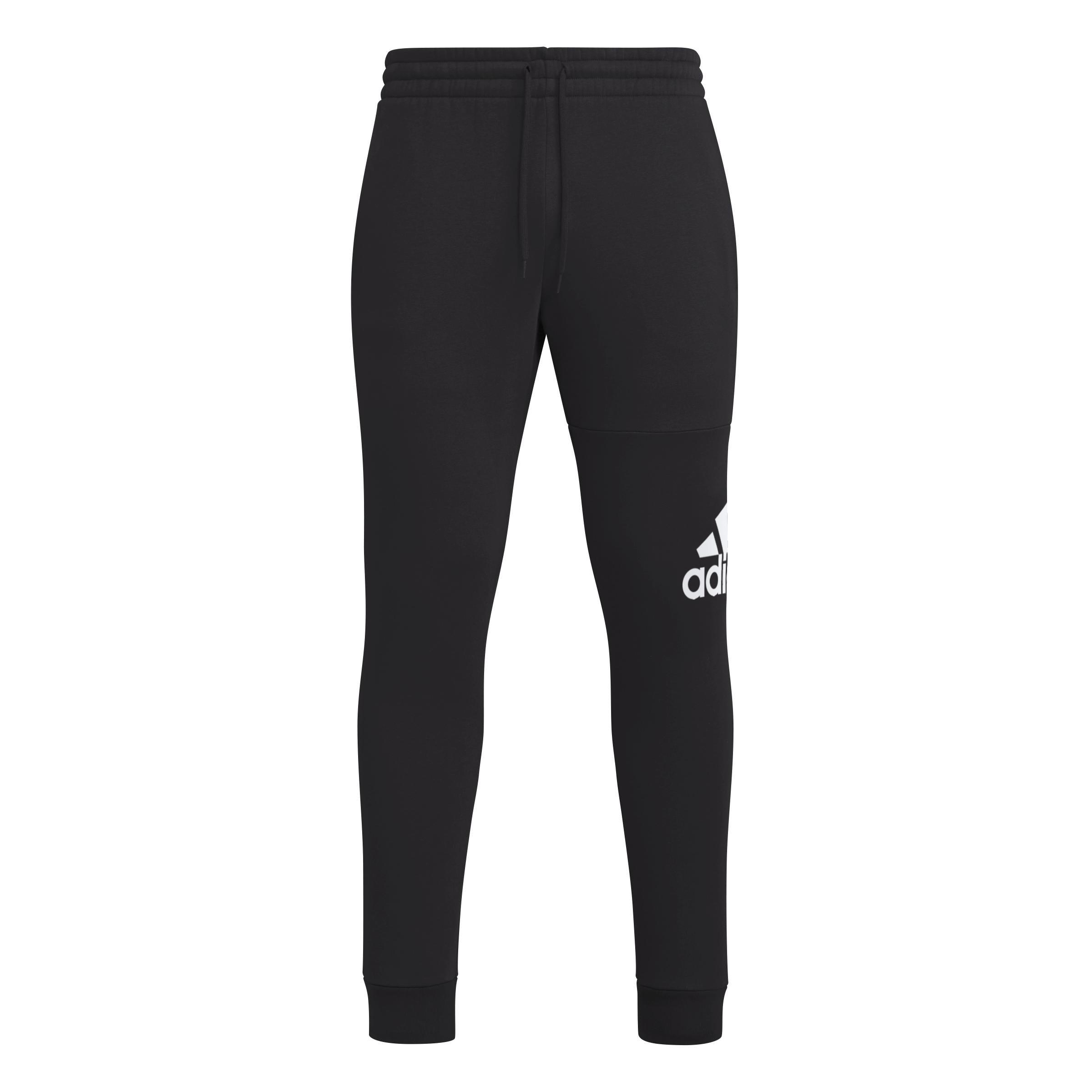 Essentials Fleece Tapered Cuff Big Logo Joggers, Black, , large image number 1