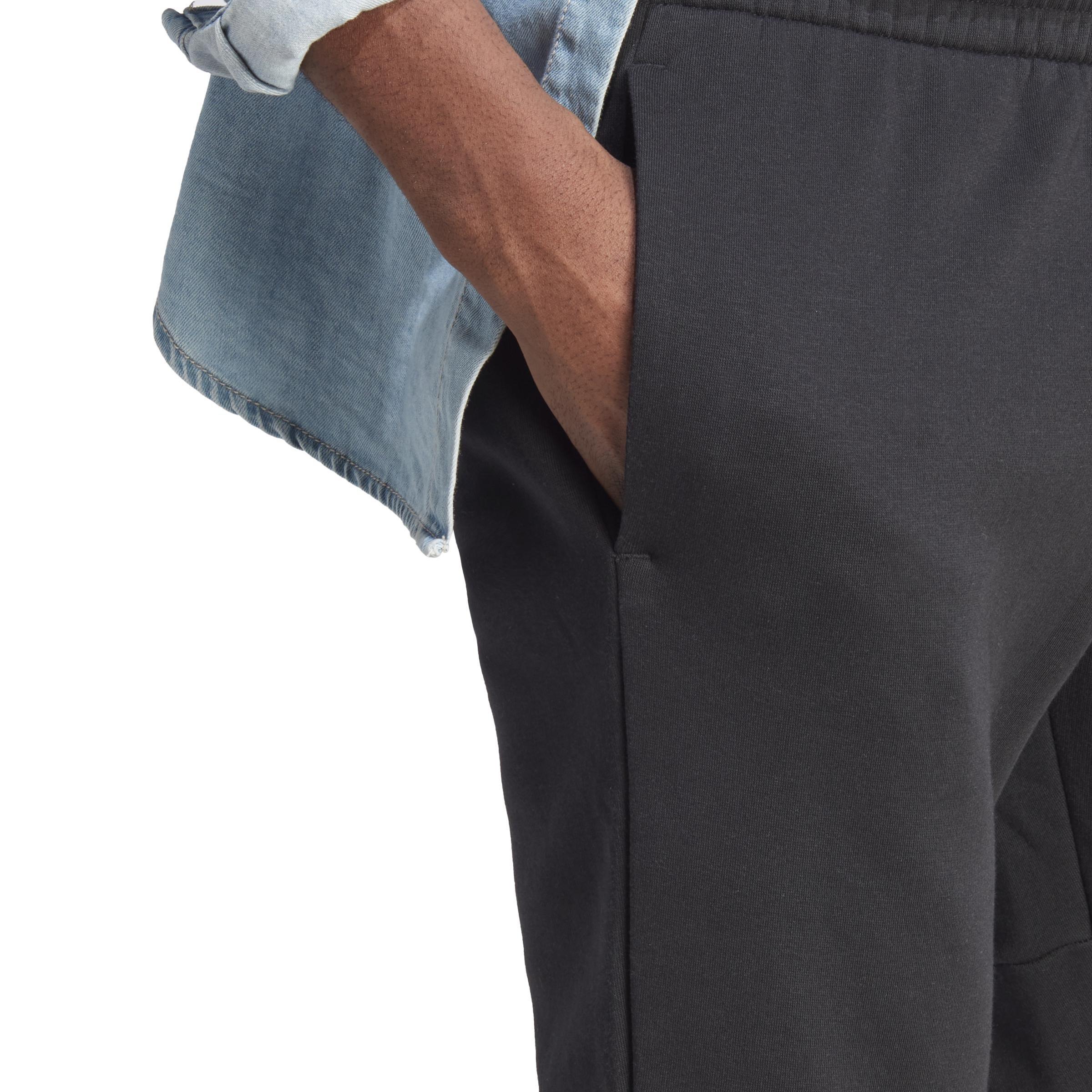 Essentials Fleece Tapered Cuff Big Logo Joggers, Black, A901_ONE, large image number 4