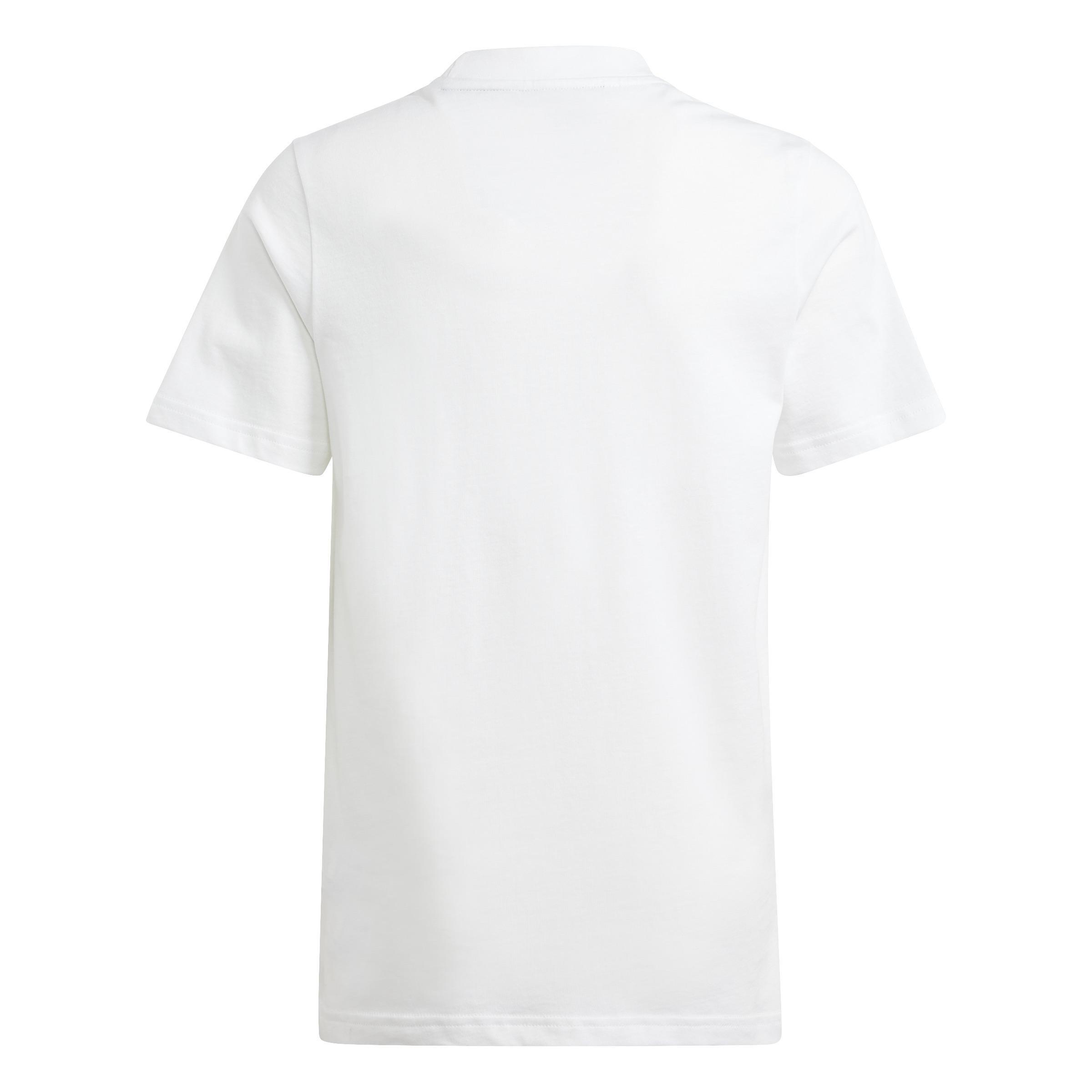 Unisex Kids Essentials Small Logo Cotton T-Shirt, White, , large image number 2