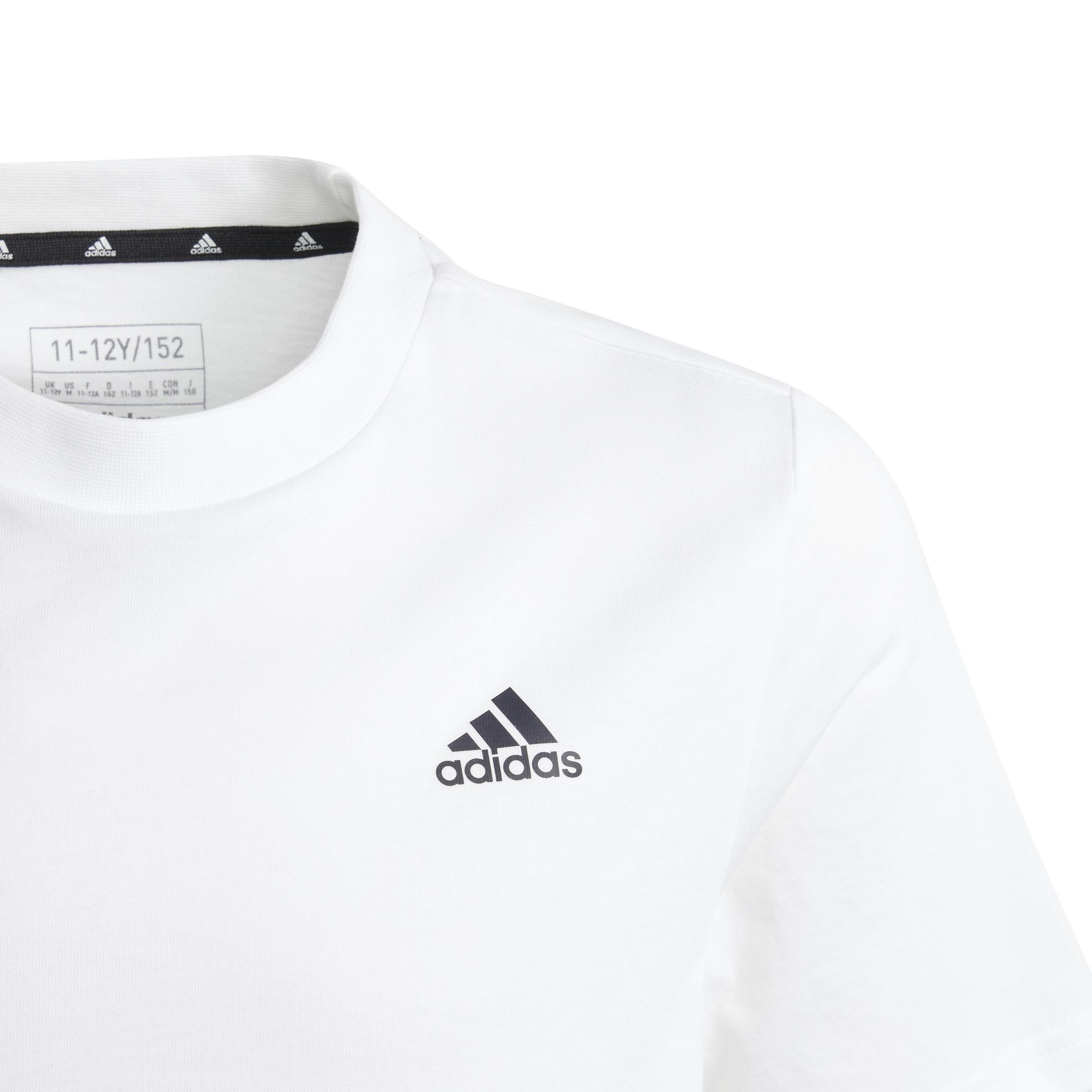 Unisex Kids Essentials Small Logo Cotton T-Shirt, White, , large image number 4