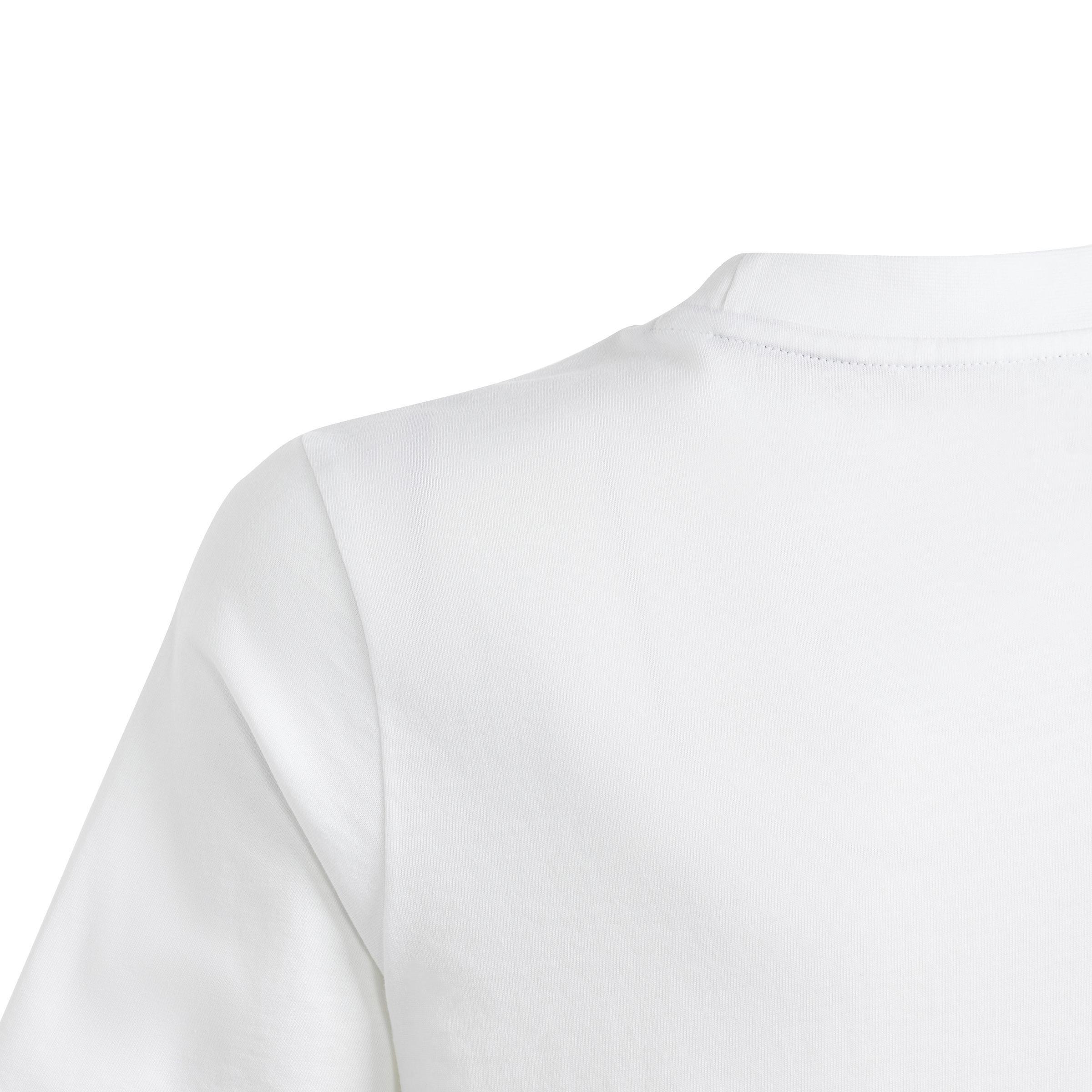 Unisex Kids Essentials Small Logo Cotton T-Shirt, White, , large image number 6
