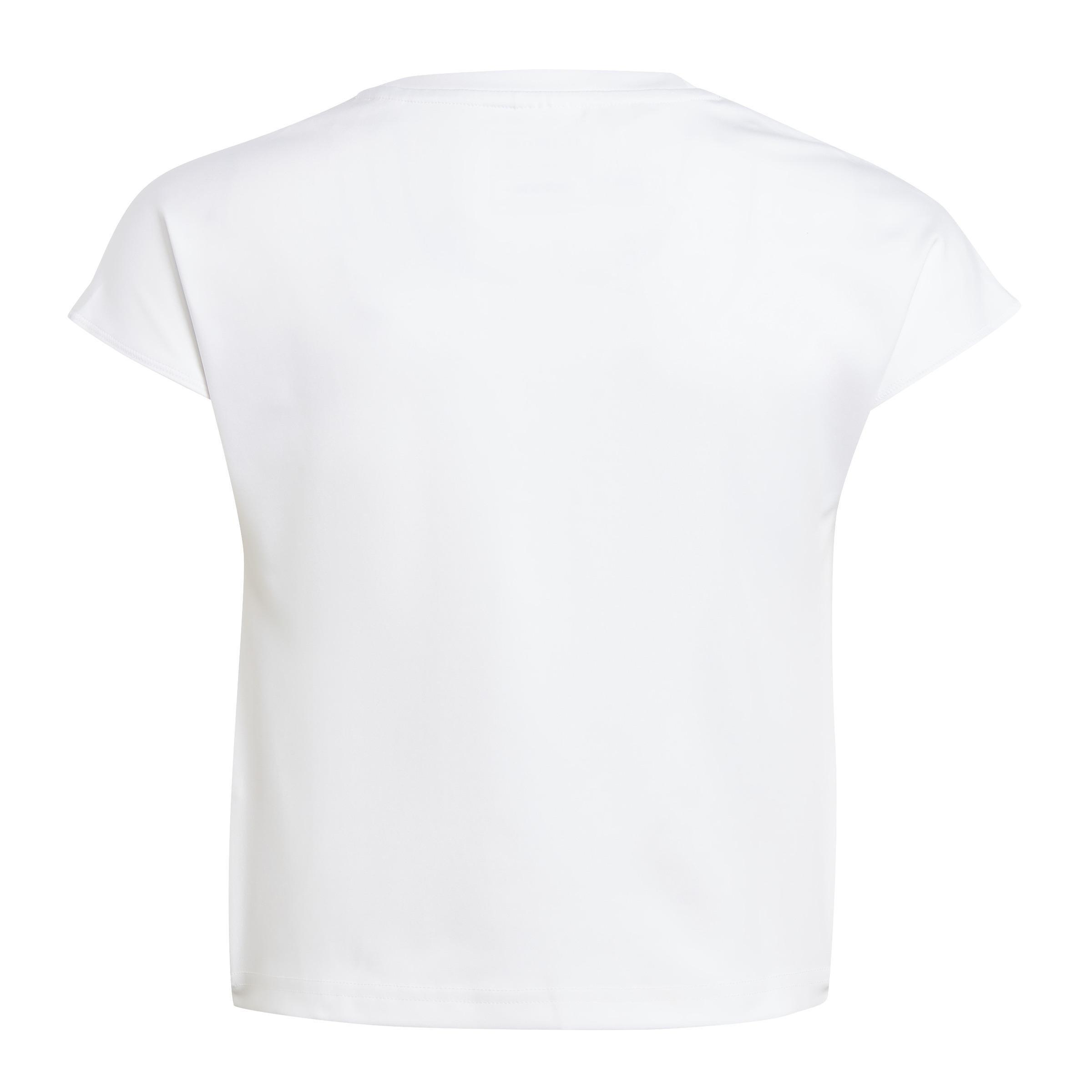 Kids Yoga Aeroready Crop Slim T-Shirt, White, A901_ONE, large image number 2