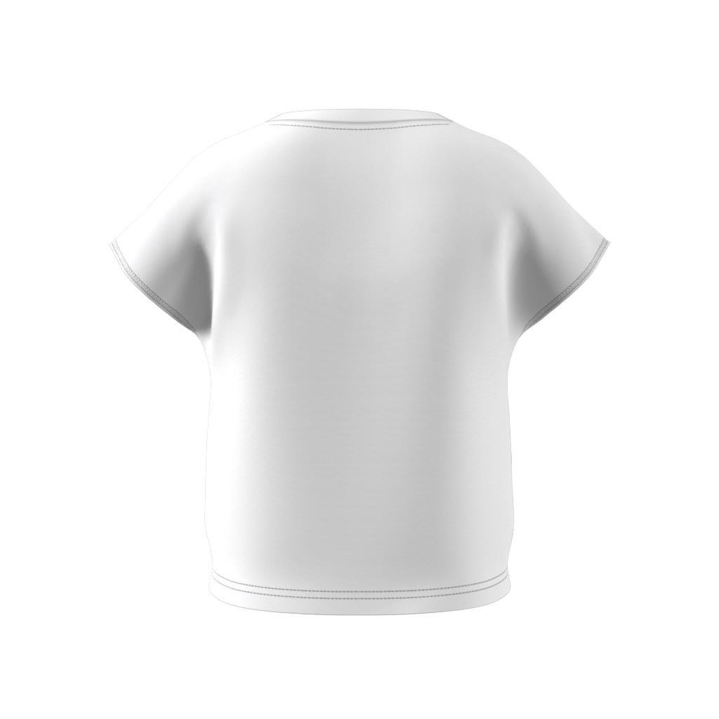 Kids Yoga Aeroready Crop Slim T-Shirt, White, A901_ONE, large image number 8