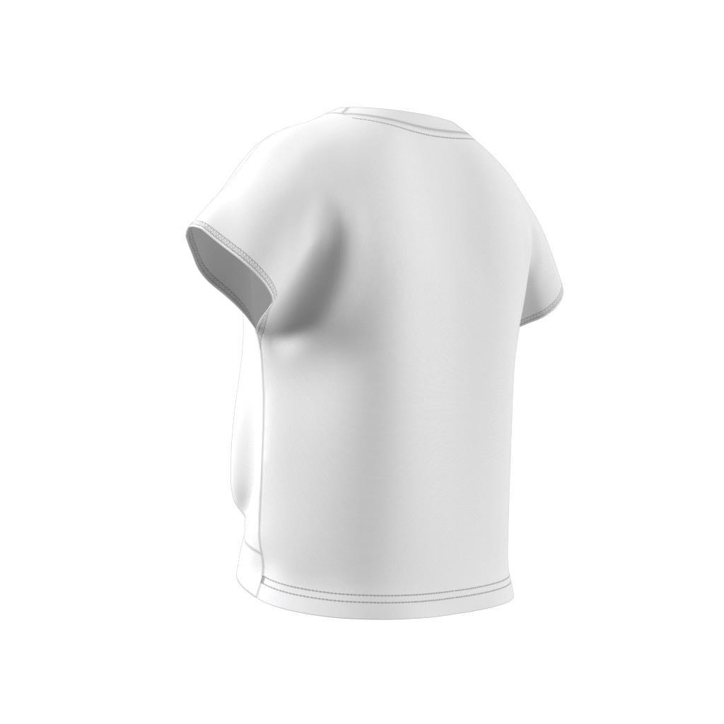 Kids Yoga Aeroready Crop Slim T-Shirt, White, A901_ONE, large image number 10