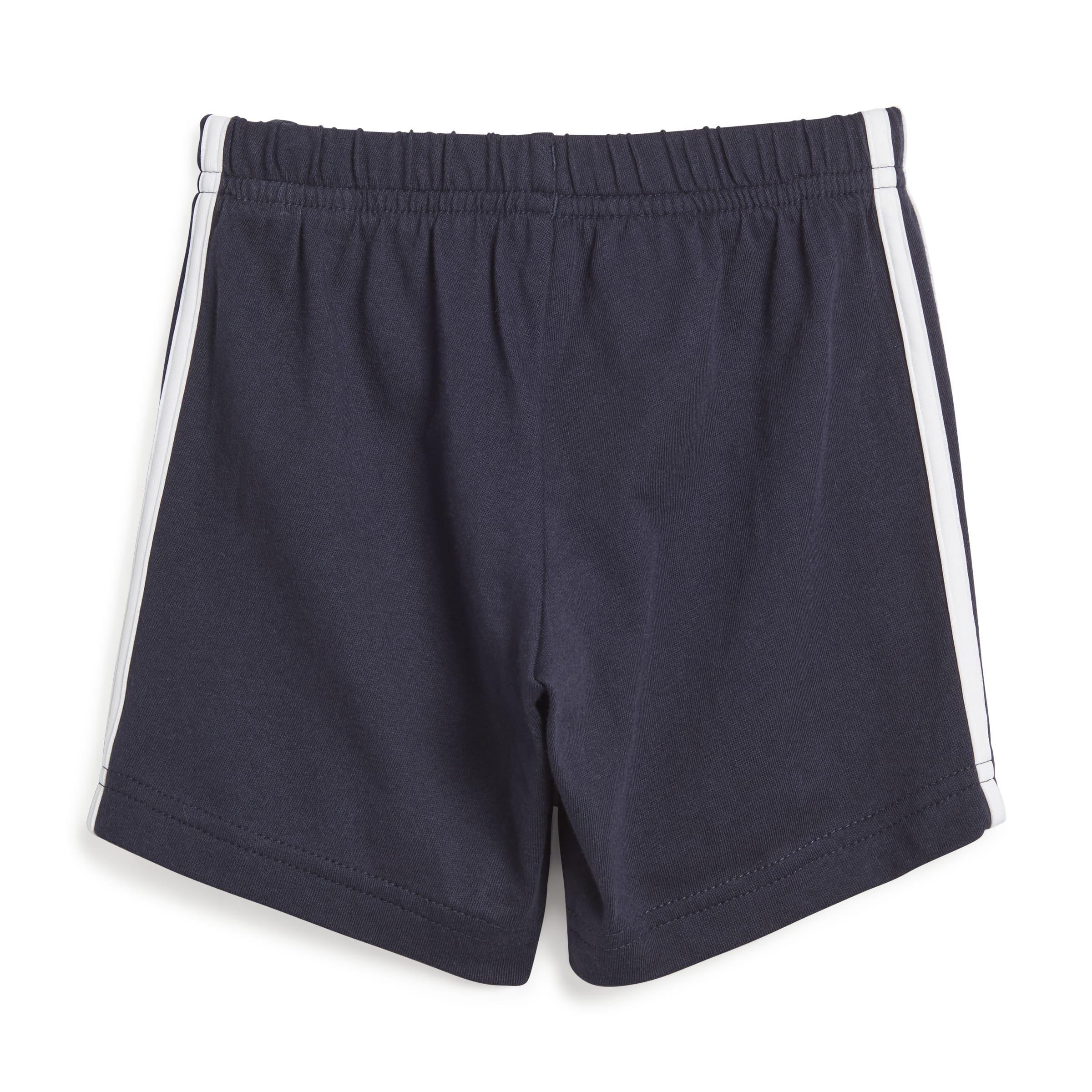 Unisex Kids Essentials Lineage Organic Cotton Tee and Shorts Set, Blue, A901_ONE, large image number 3