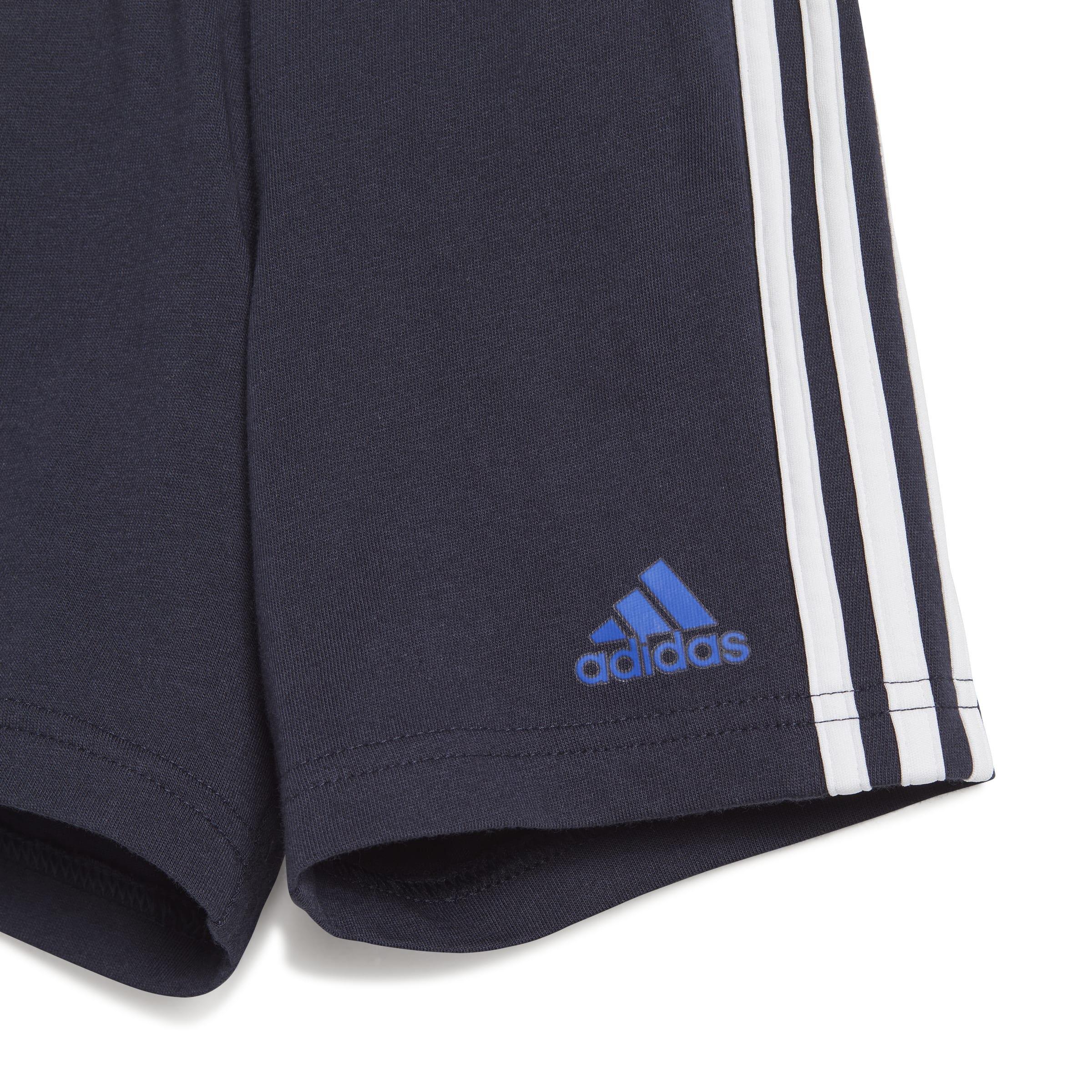 Unisex Kids Essentials Lineage Organic Cotton Tee and Shorts Set, Blue, A901_ONE, large image number 5