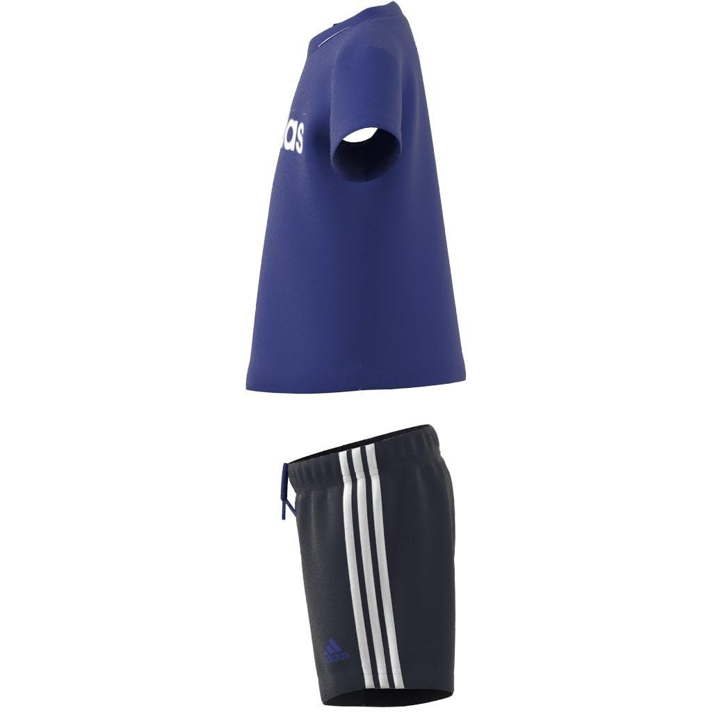 Unisex Kids Essentials Lineage Organic Cotton Tee and Shorts Set, Blue, A901_ONE, large image number 13