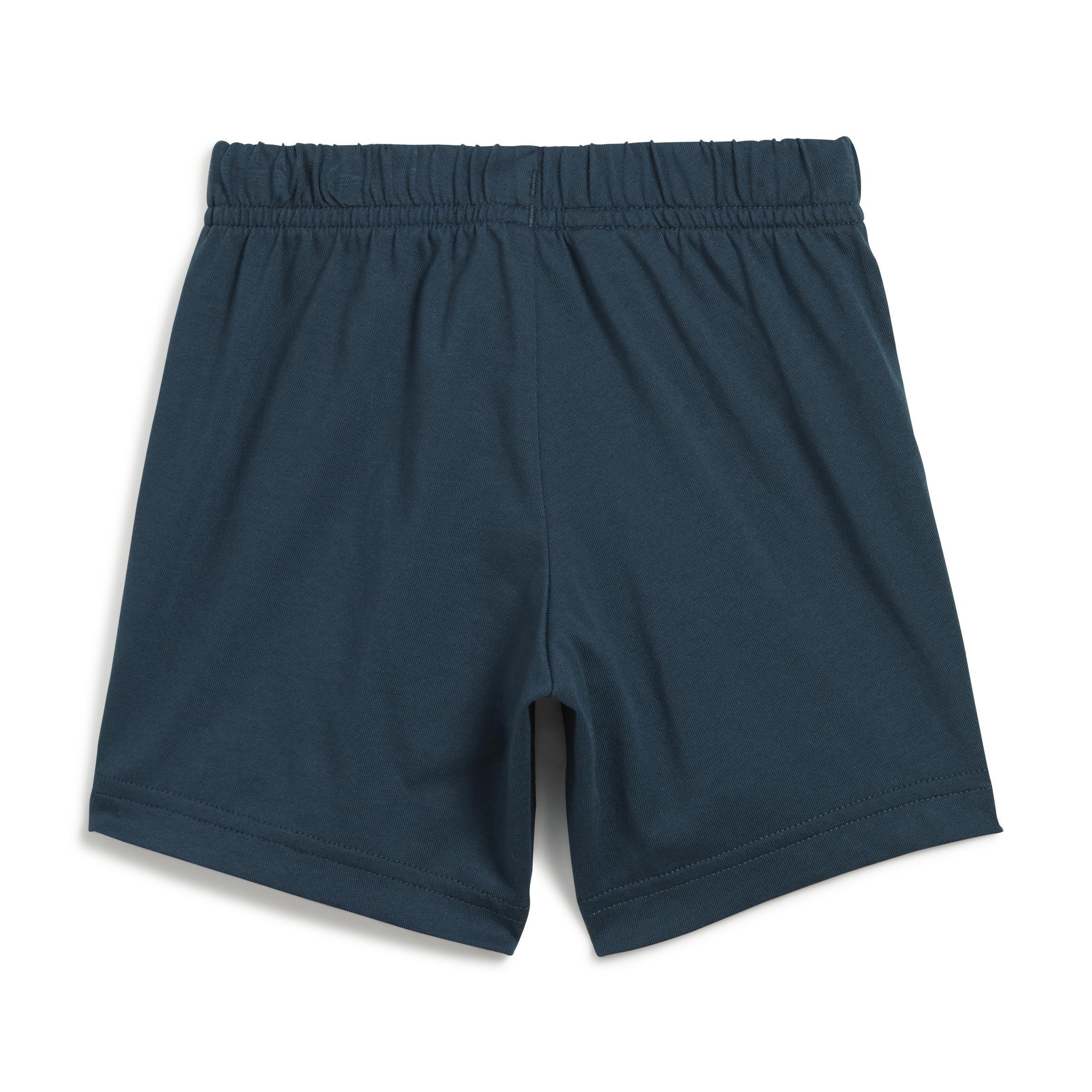 Unisex Kids Essentials Organic Cotton Tee and Shorts Set, Blue, A901_ONE, large image number 3