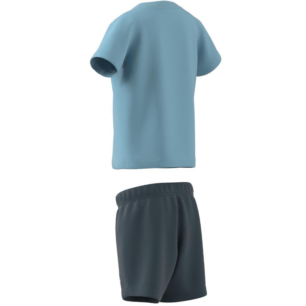 Unisex Essentials Organic Cotton Tee and Shorts Set, Blue, A901_ONE, large image number 13