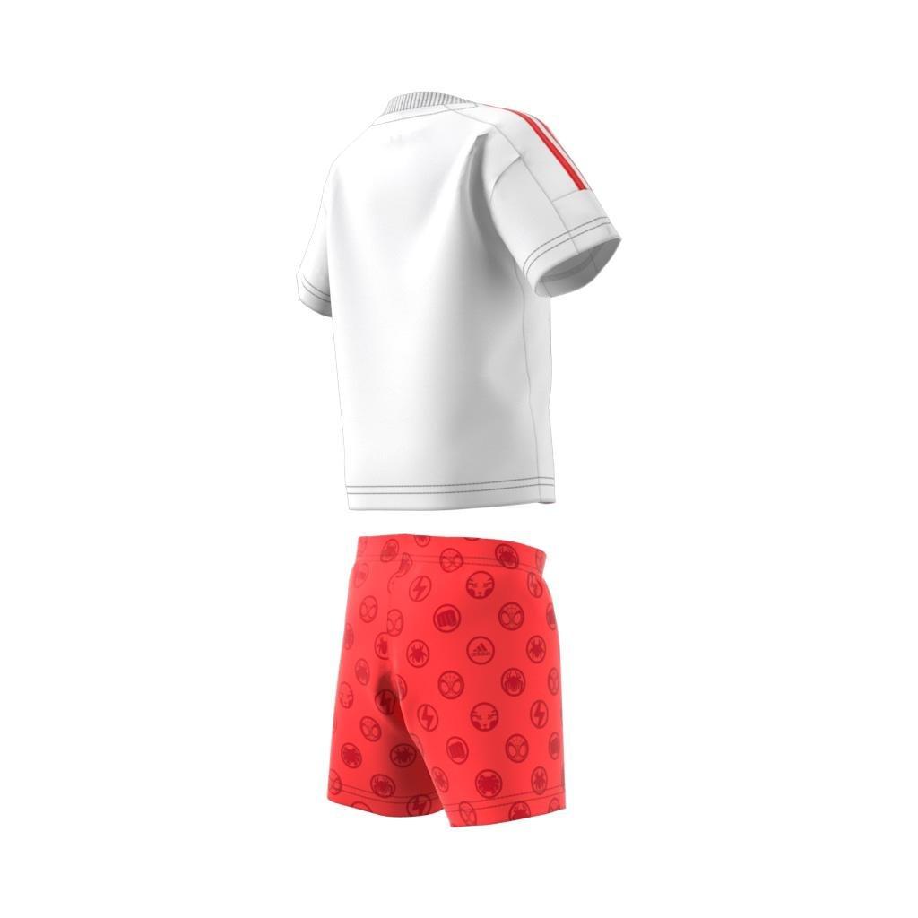 Unisex Kids Marvel Spider-Man Tee And Shorts Set, White, A901_ONE, large image number 11