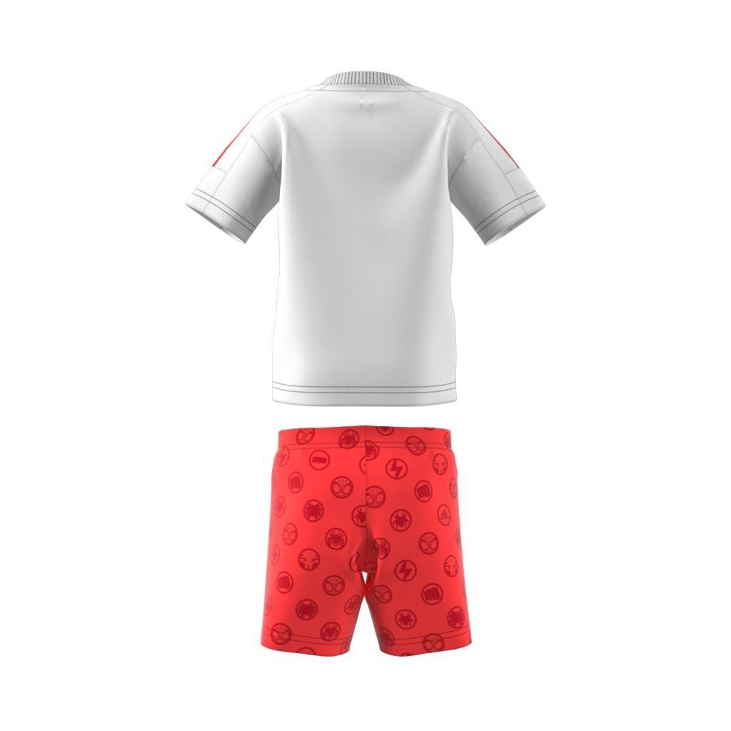 Unisex Kids Marvel Spider-Man Tee And Shorts Set, White, A901_ONE, large image number 12