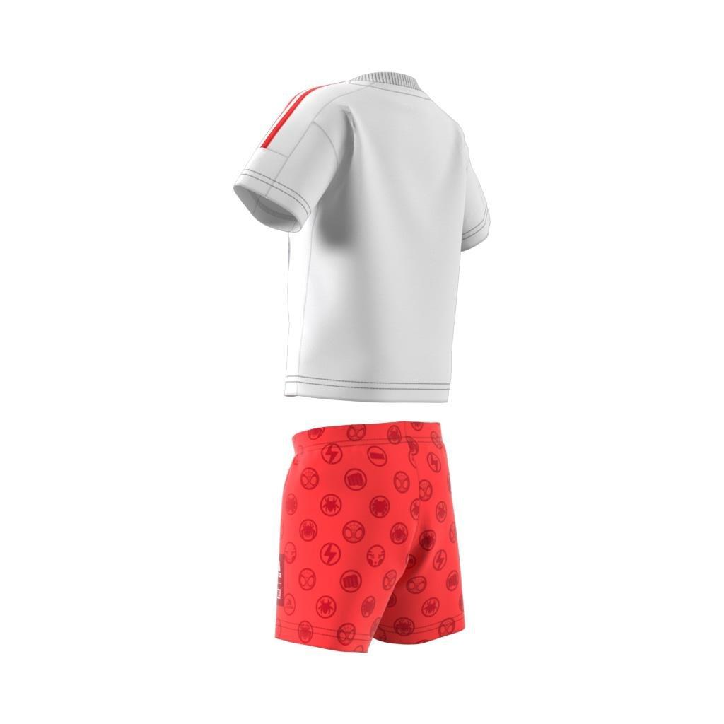 Unisex Kids Marvel Spider-Man Tee And Shorts Set, White, A901_ONE, large image number 14
