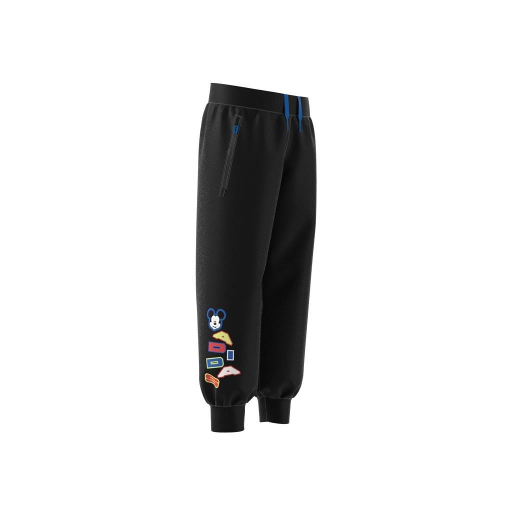 Unisex Disney Mickey Mouse Tracksuit Bottoms, Black, A901_ONE, large image number 6