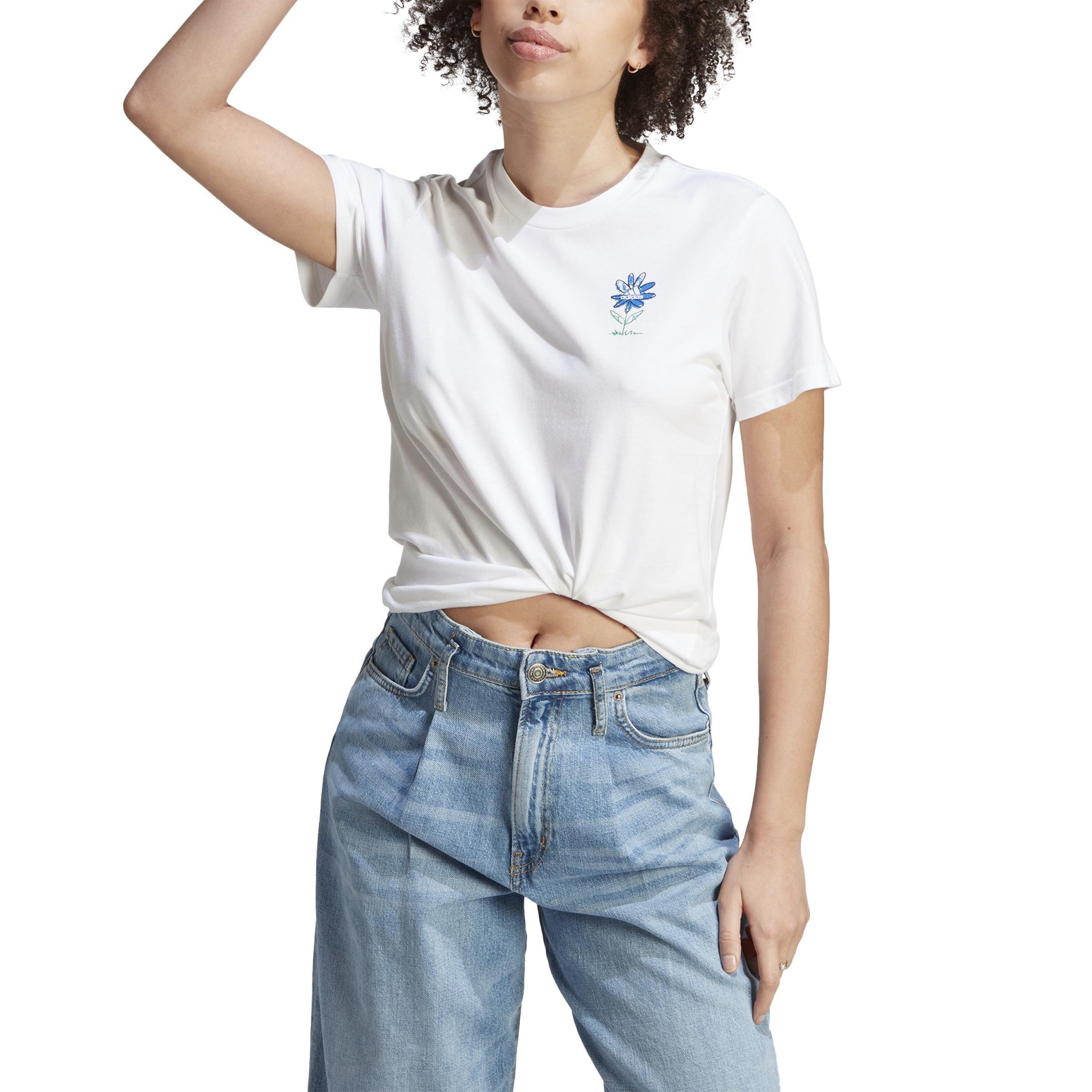 Change Through Sports Graphic T-Shirt, White, A901_ONE, large image number 1