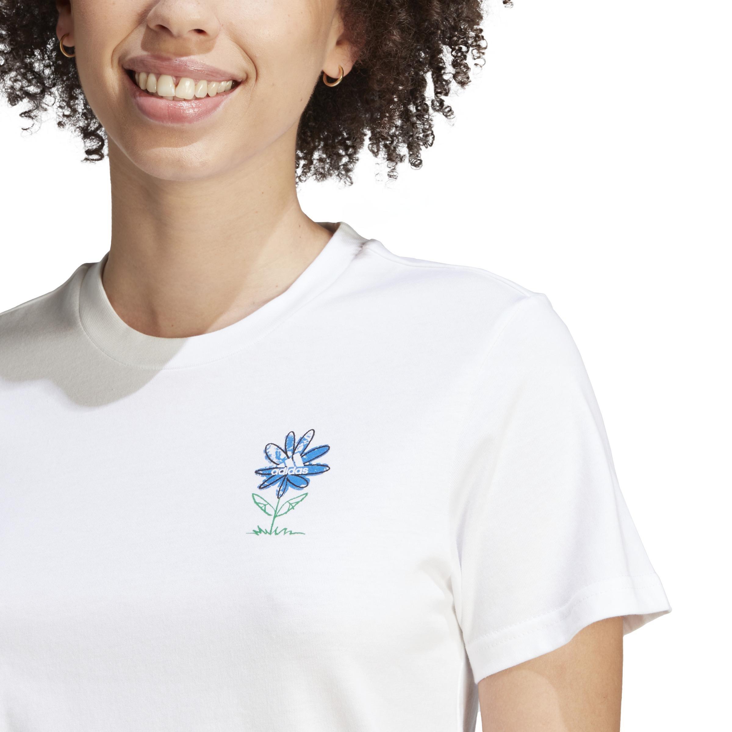 Change Through Sports Graphic T-Shirt, White, A901_ONE, large image number 4