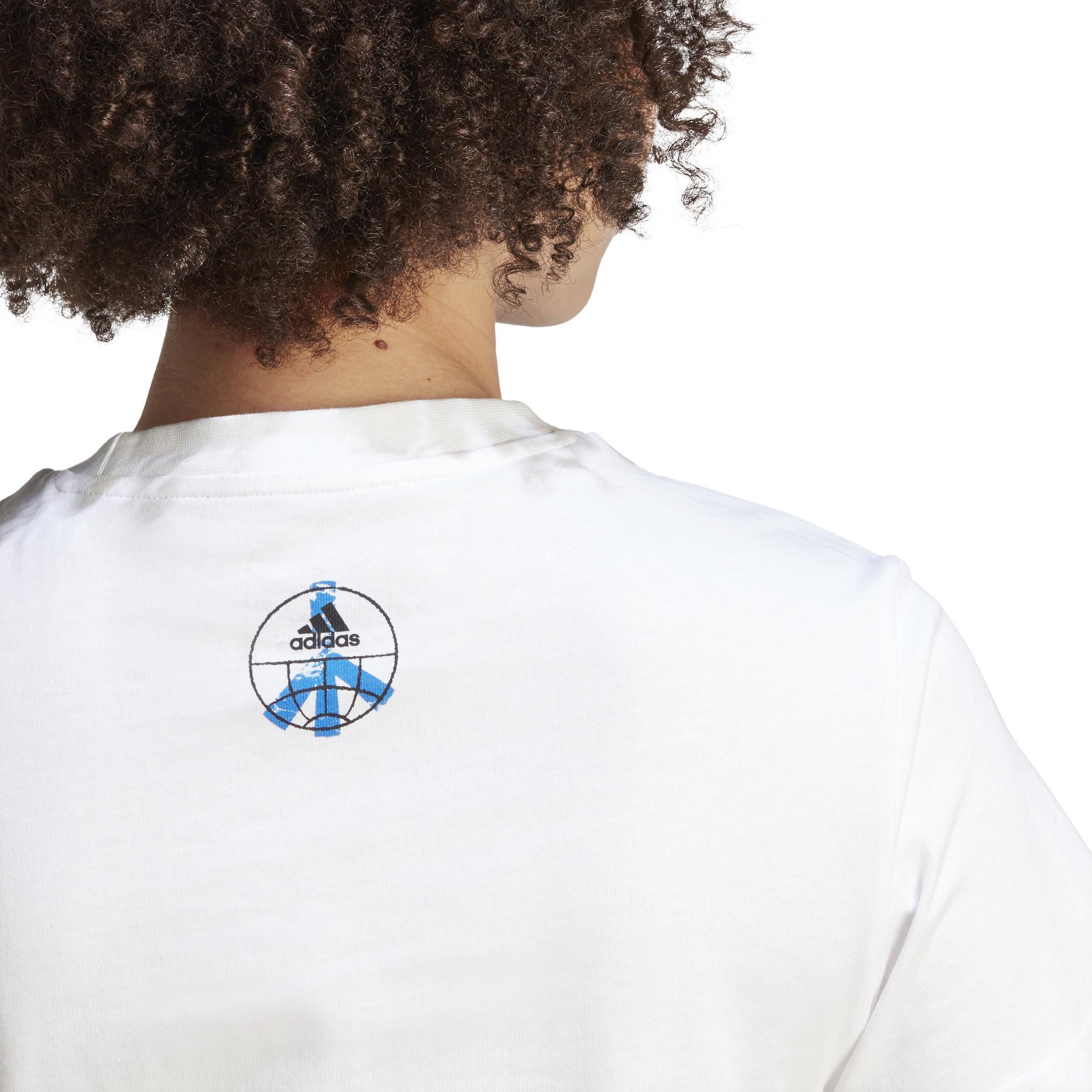 Change Through Sports Graphic T-Shirt, White, A901_ONE, large image number 5