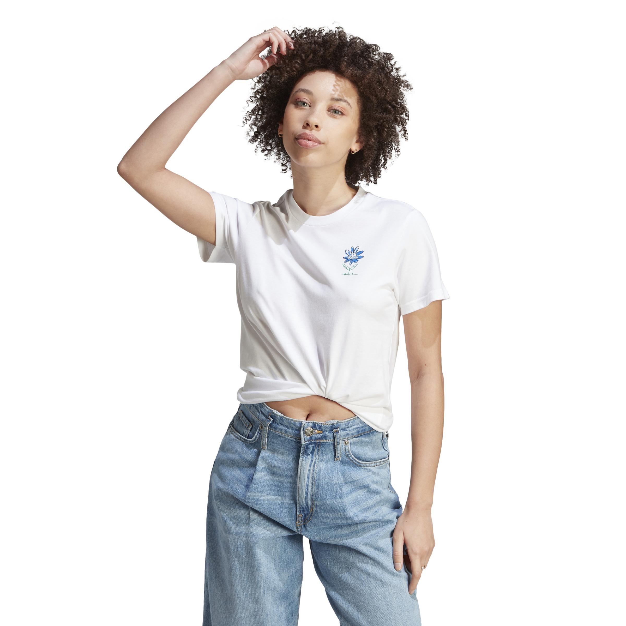 Change Through Sports Graphic T-Shirt, White, A901_ONE, large image number 6